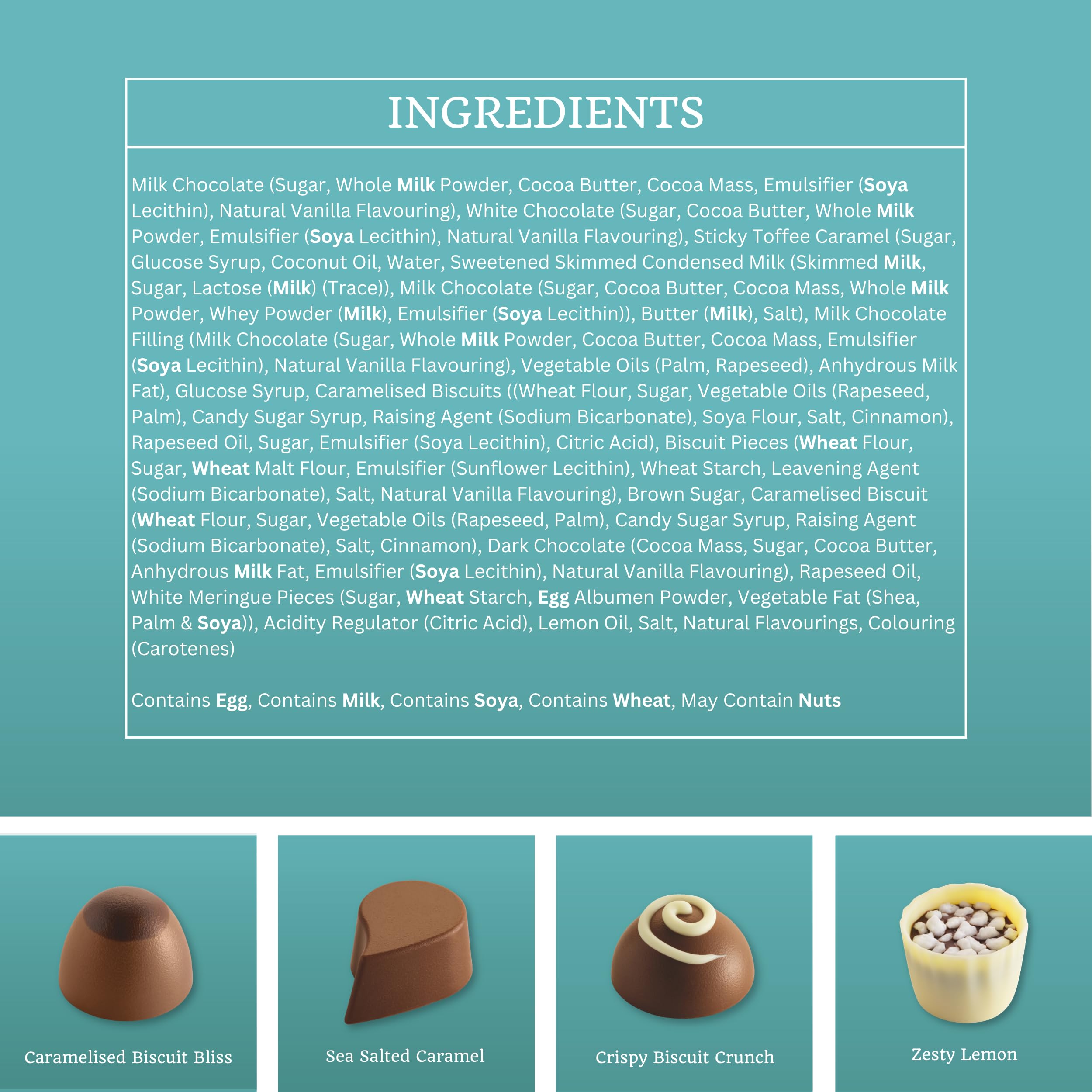 Lily O'Brien's Luxury Assorted Chocolates Gift Box - 137g 4