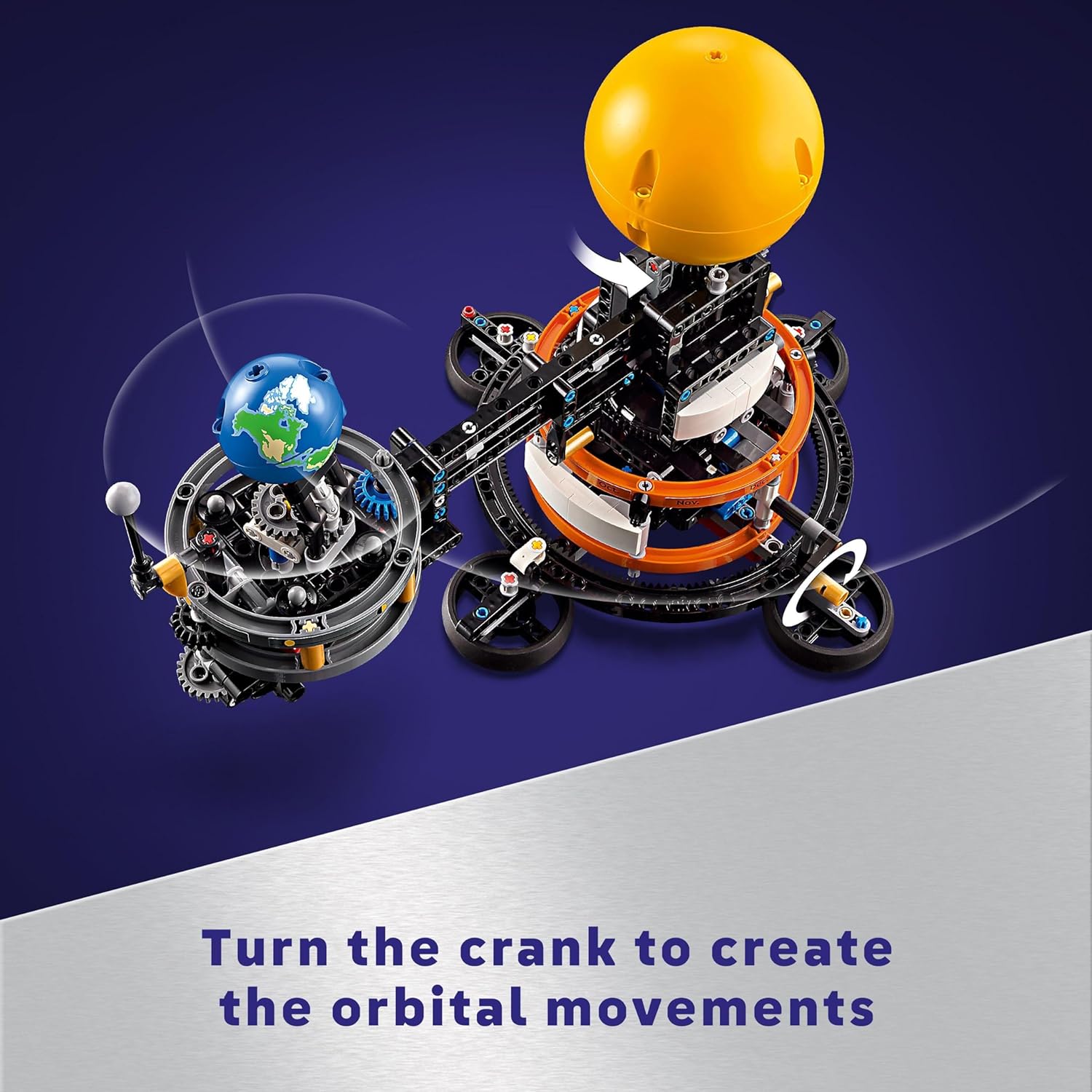 LEGO Technic Planet Erde und Mond im Orbit Bauset – Pädagogisches Weltraummodell für Kinder ab 10 Jahren 6