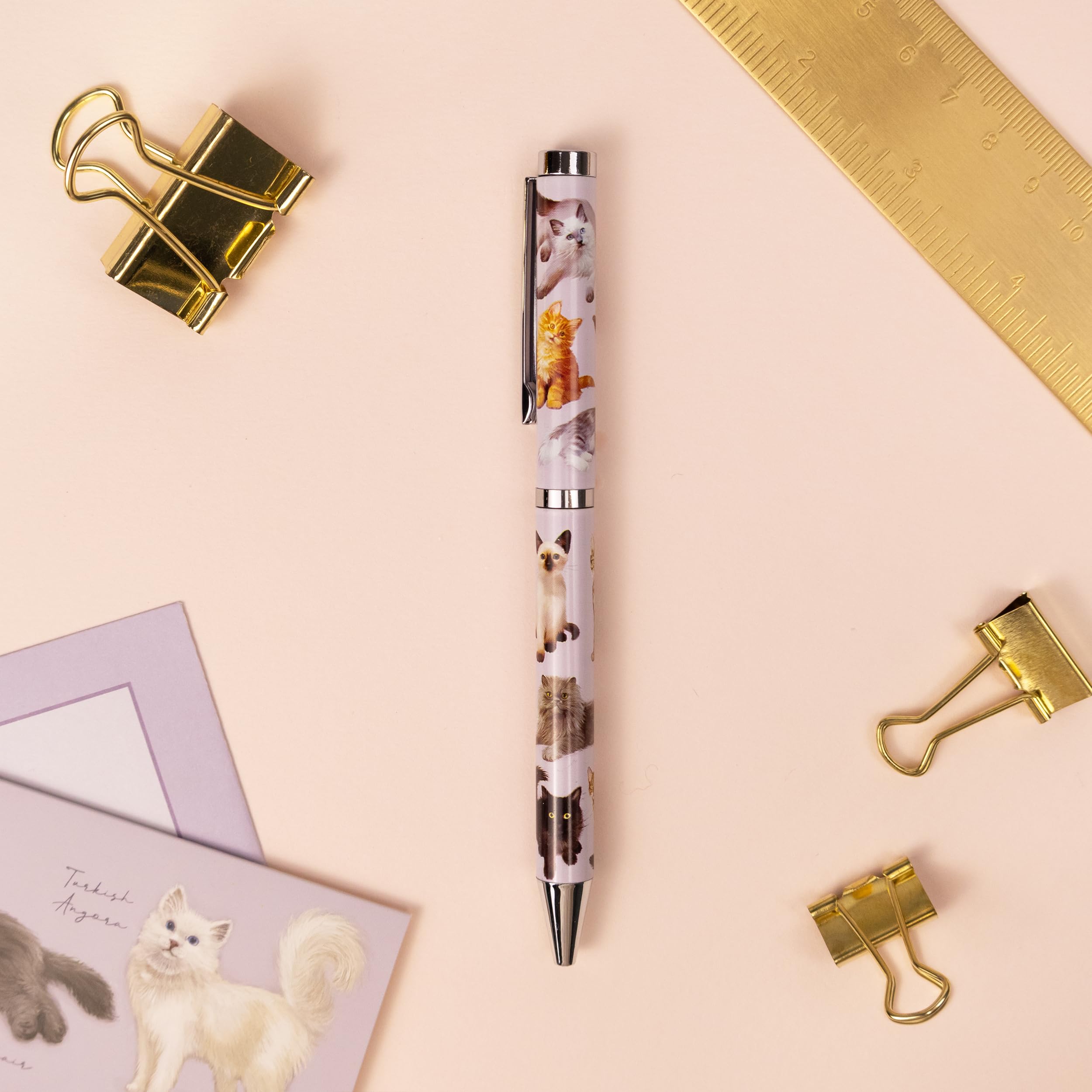Robert Frederick Cats Ballpoint Pen - Black Ink Twist Nib | Smooth Grip | Gift Box 3
