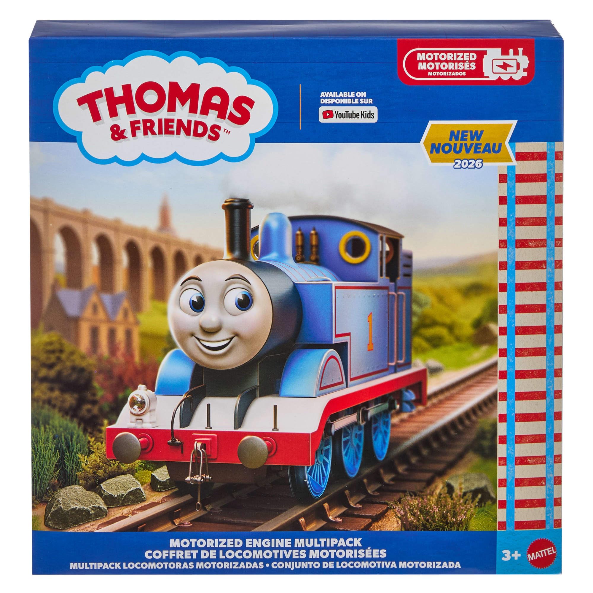 THOMAS & FRIENDS Motorized Engine Multipack with Thomas, Percy, and James | Ages 3+