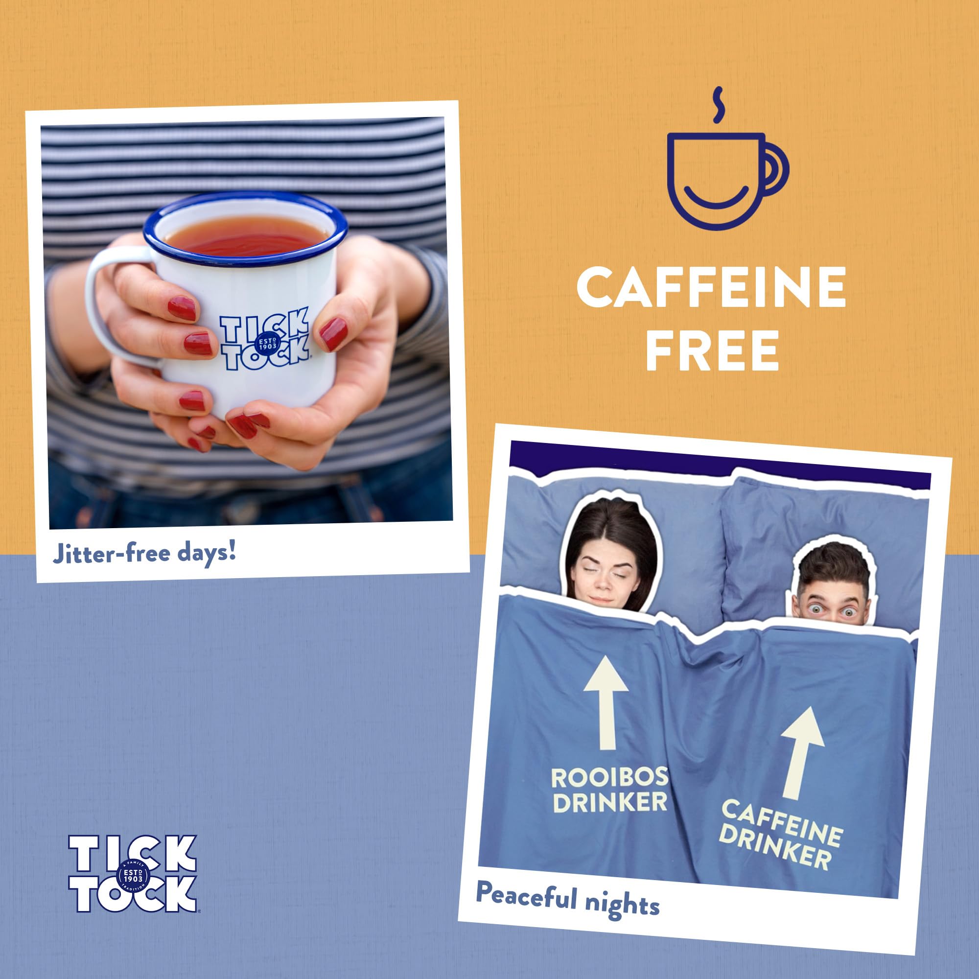 Tick ​​Tock Earl Grey Rooibos Tee - Natürlich entkoffeinierter Teebeutel 7