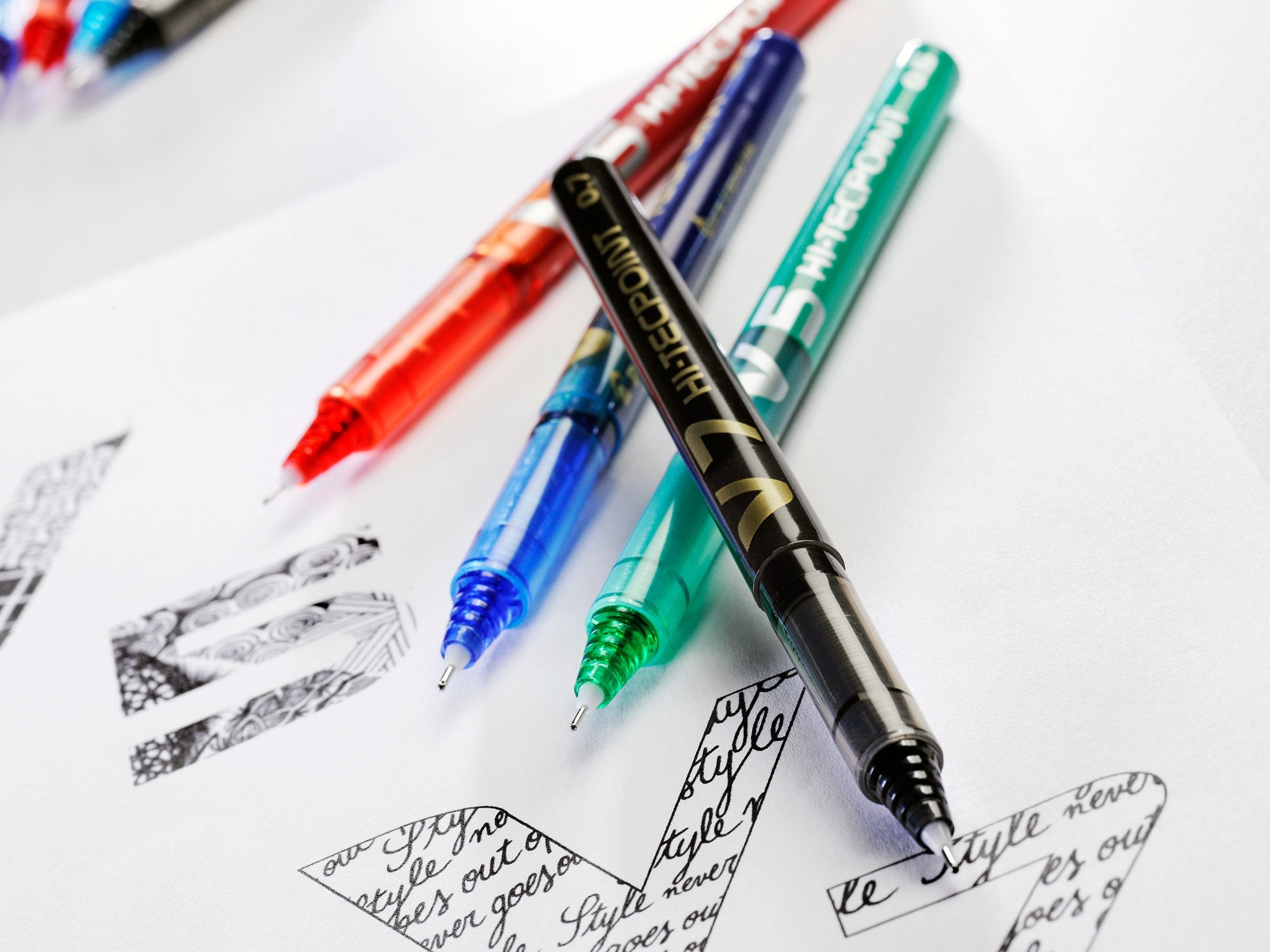 Pilot V7 Liquid Ink Rollerball 0.7mm Tip - Blue, Pack of 4 8