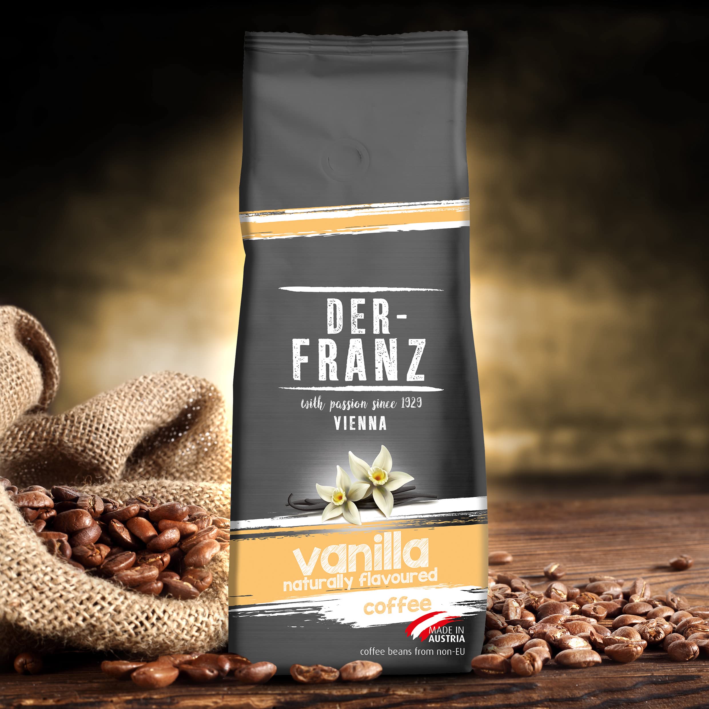 Der-Franz Kaffee aromatisiert mit natürlicher Vanille, gemahlen, 2 x 500 g 6