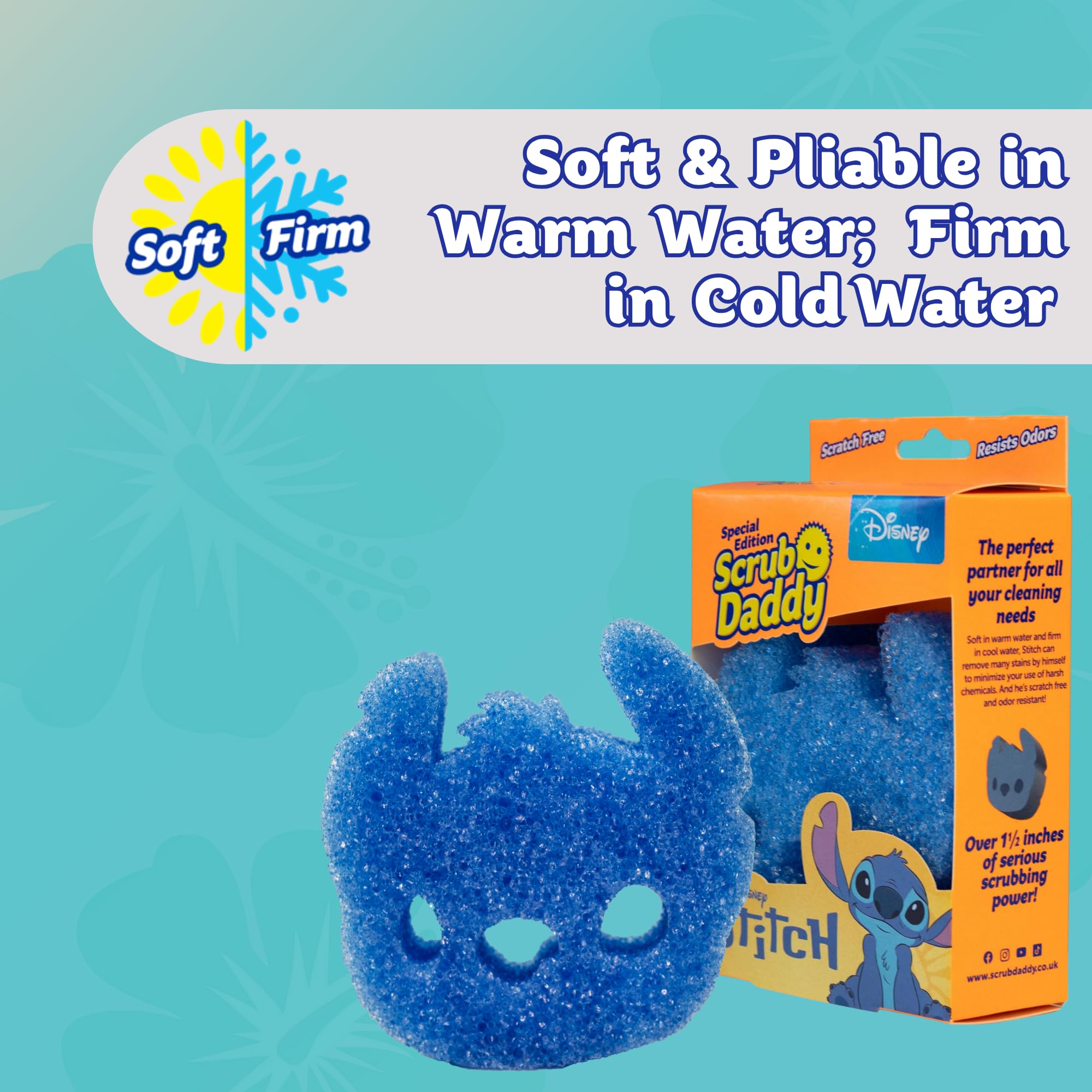 Scrub Daddy - Disney Stitch FlexTexture Dish Sponge 8