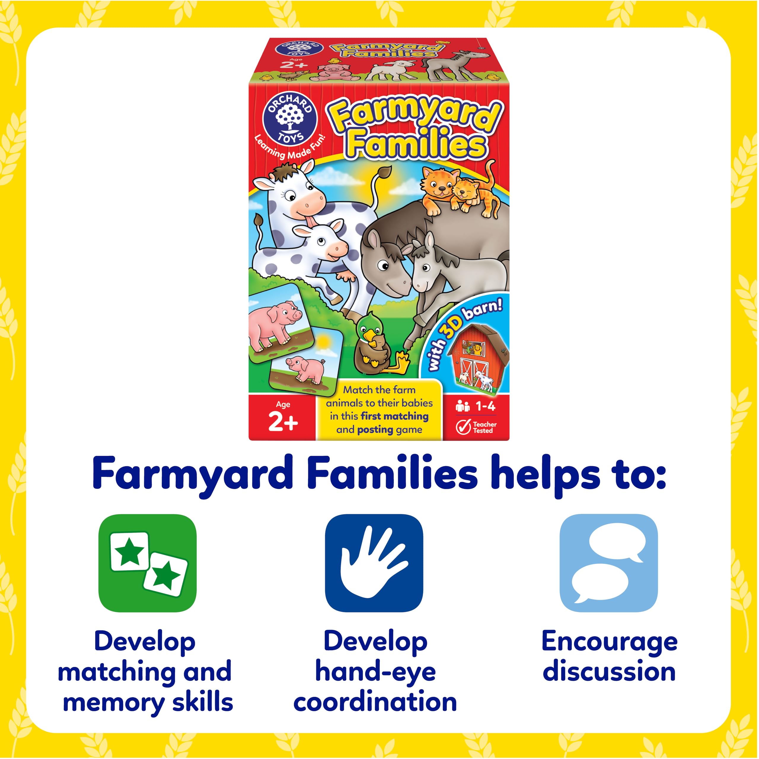 Orchard Toys Farmyard Families Game - Matching & Posting Game for Ages 2+ | 1-4 Players 5