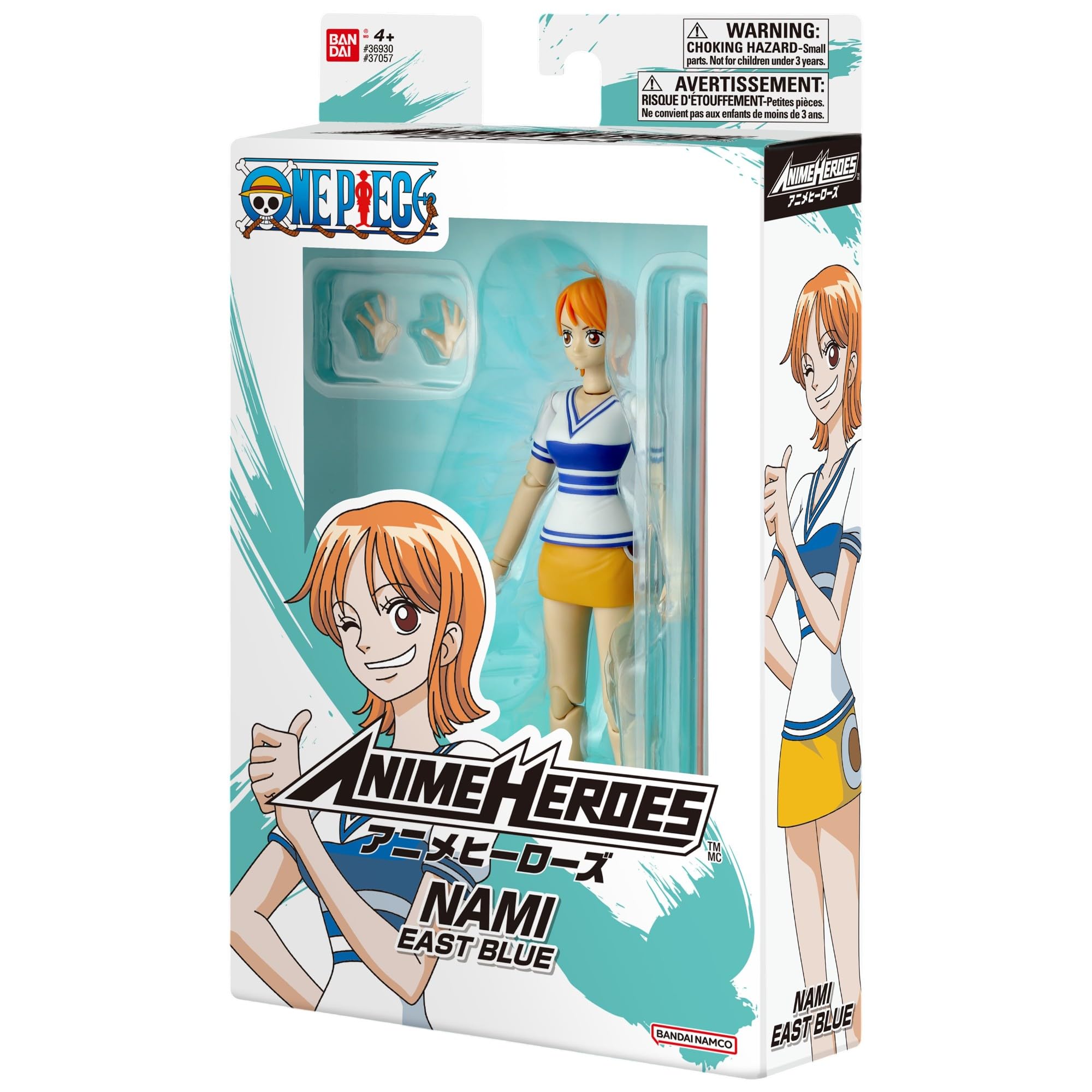 BANDAI Anime Heroes Nami Action Figure - 17cm, East Blue Appearance, Includes Accessories 8