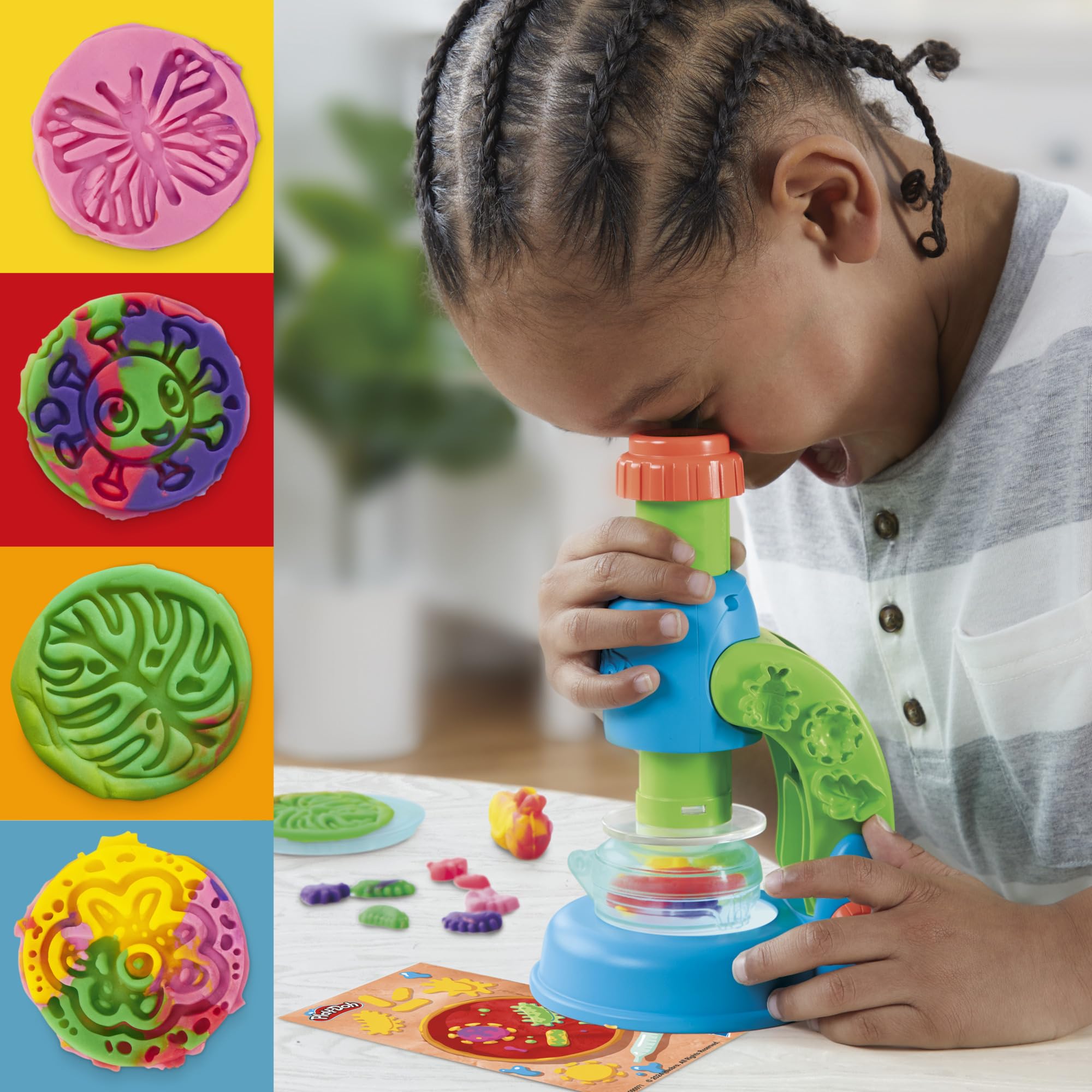 Play-Doh Light & Look Microscope Playset with 5 Tubs, Science Toy for Kids 3+ 3