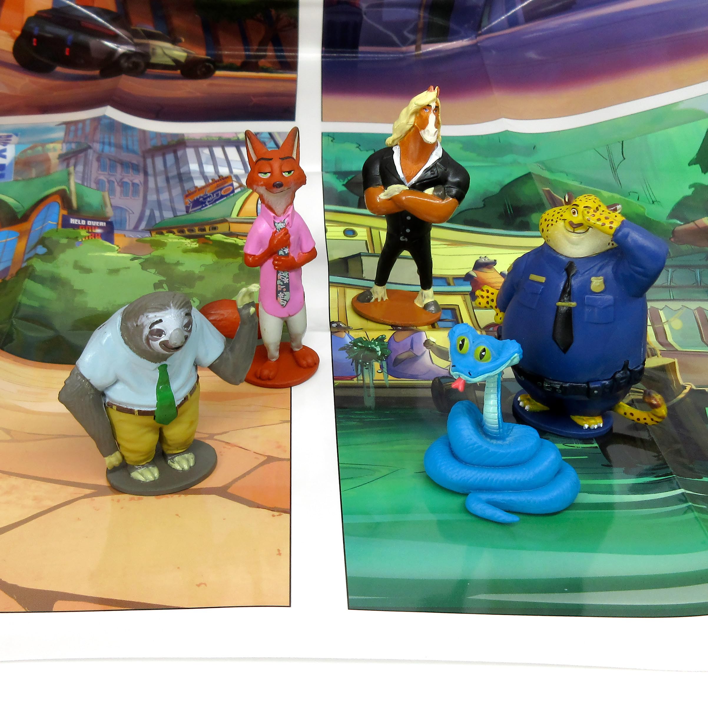 Phidal Disney Zootropolis 2 My Busy Books - Storybook, 10 Figurines, Playmat | Kids Edition 4
