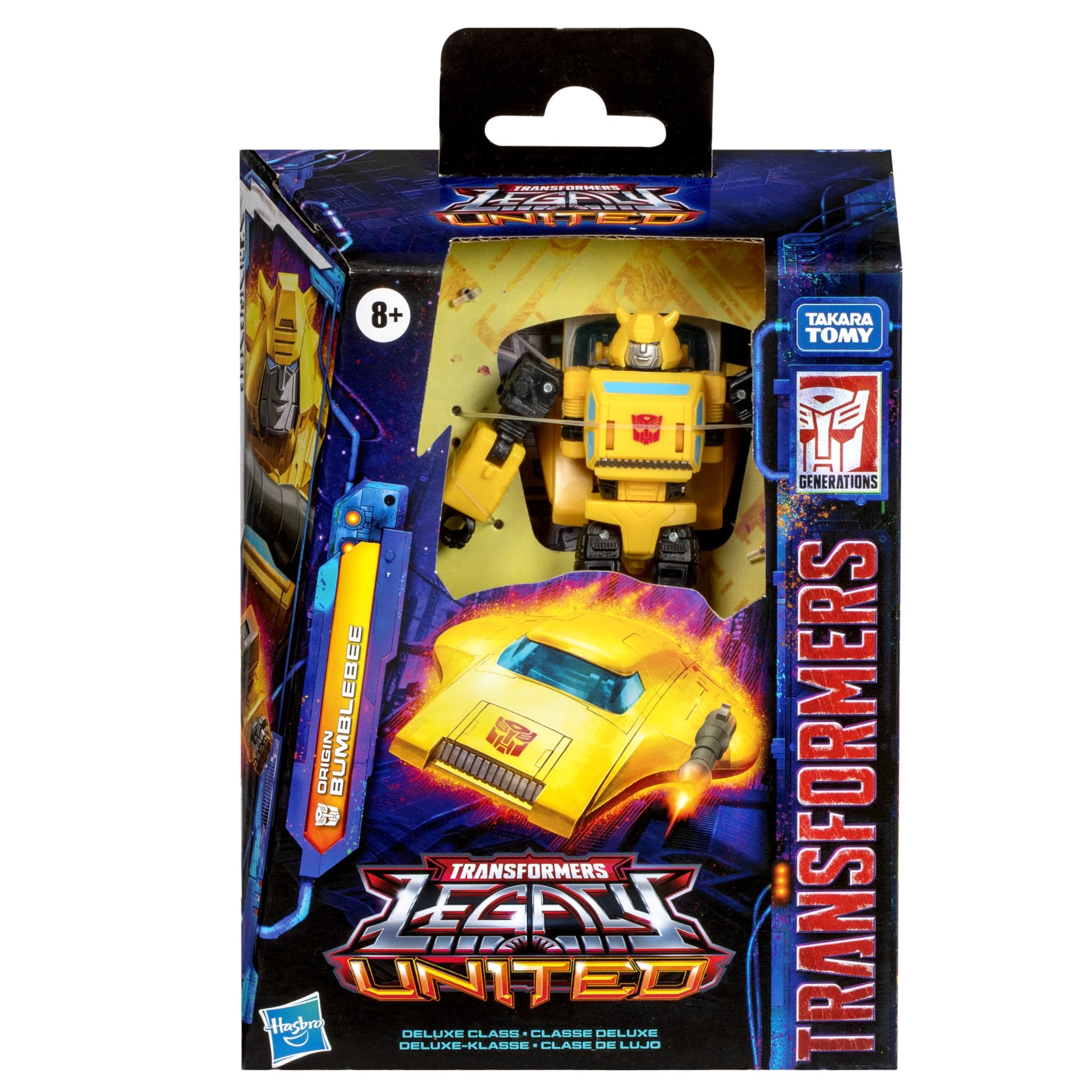 Transformers Legacy Deluxe Class Origin Bumblebee Action Figure - 5.5 Inch, Ages 8+, Yellow 2