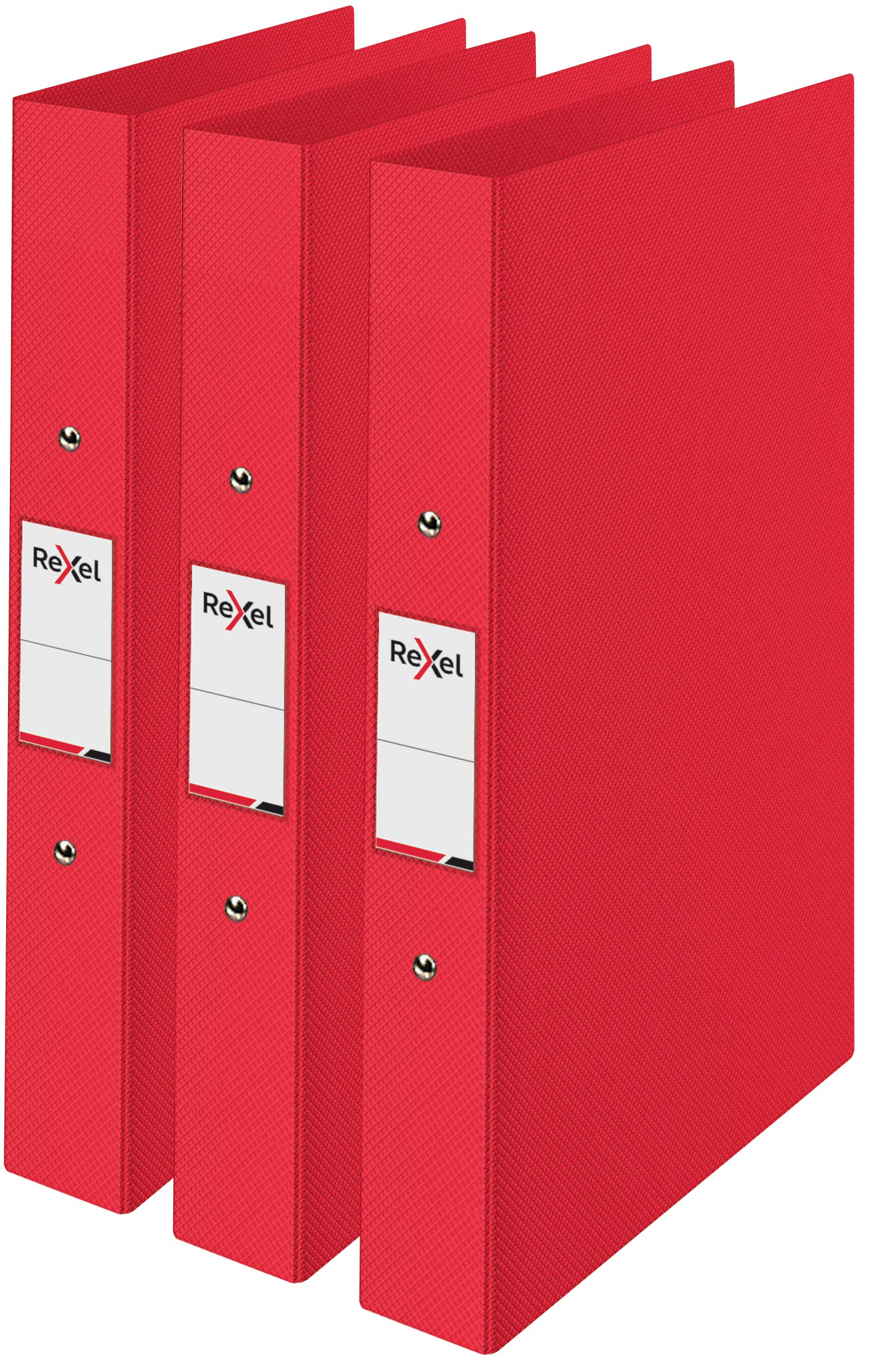 Rexel Choices A4 O-Ring Binder - 25mm Spine, 190 Sheet Capacity, Red | 3 Pack