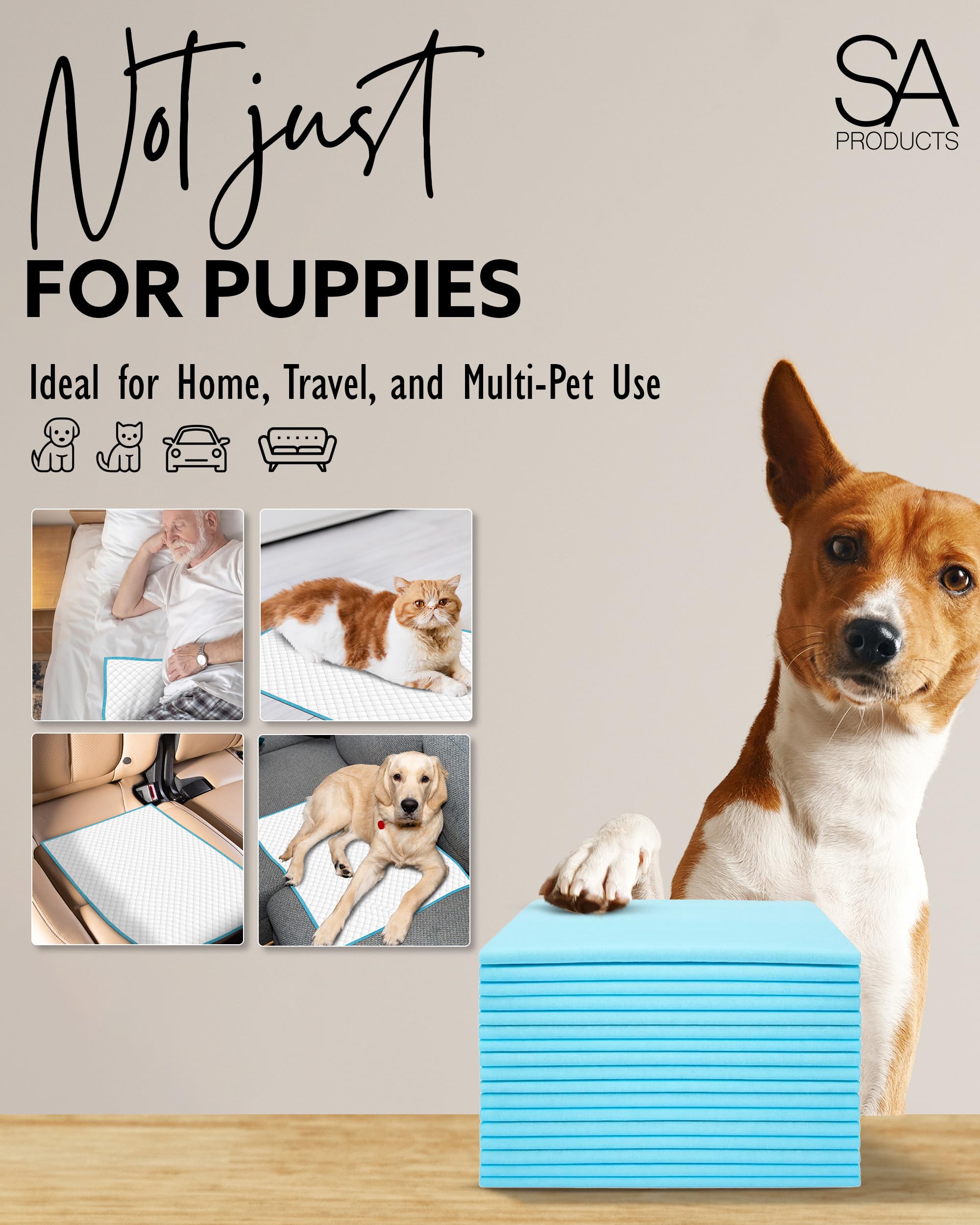 SA Products Puppy Pads - Super Absorbent Training Pads | 50 Pack | 56x56 cm 6