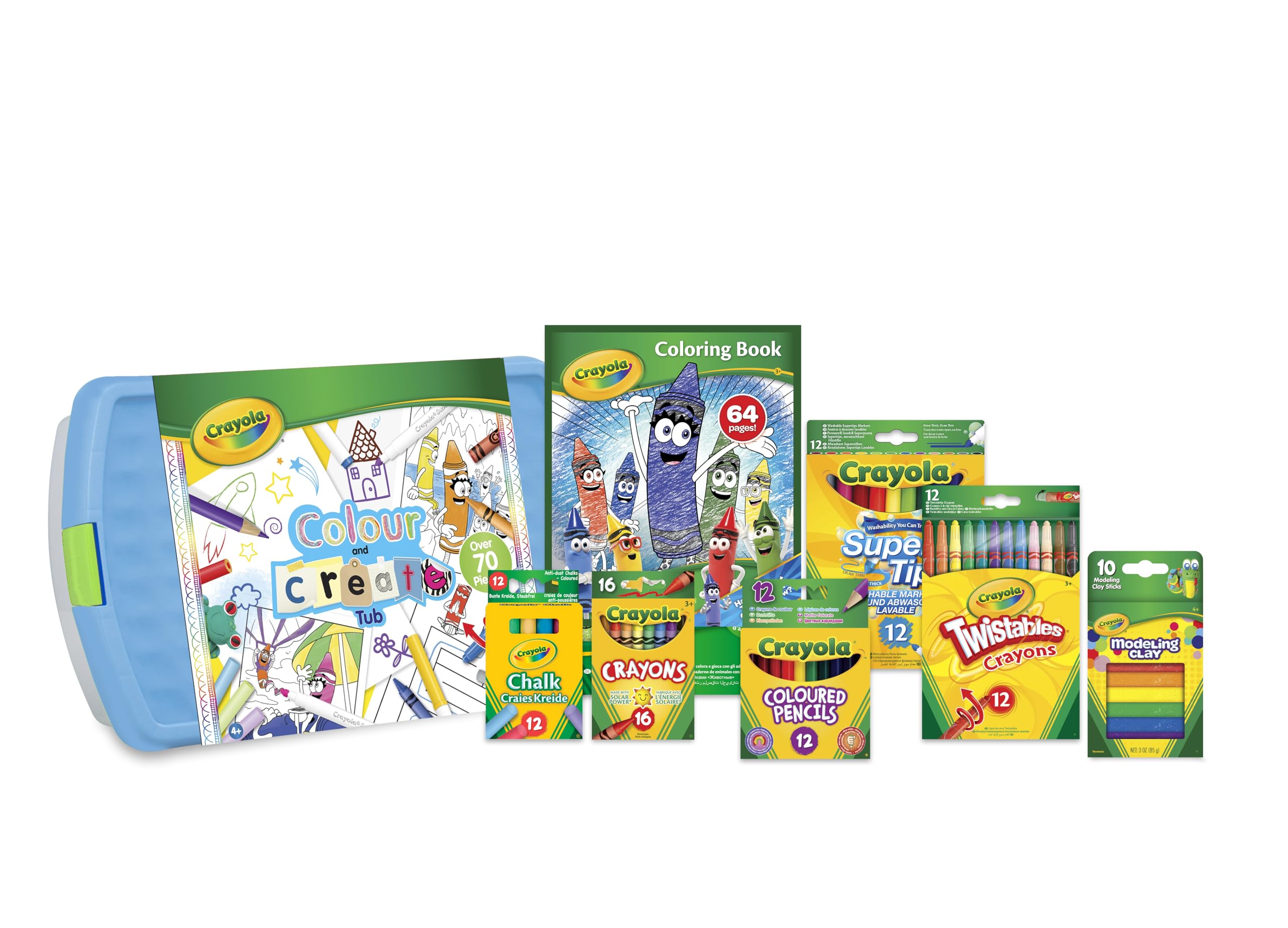 Crayola Colour and Create Tub - Over 90 Pieces | Multicolor | Kid