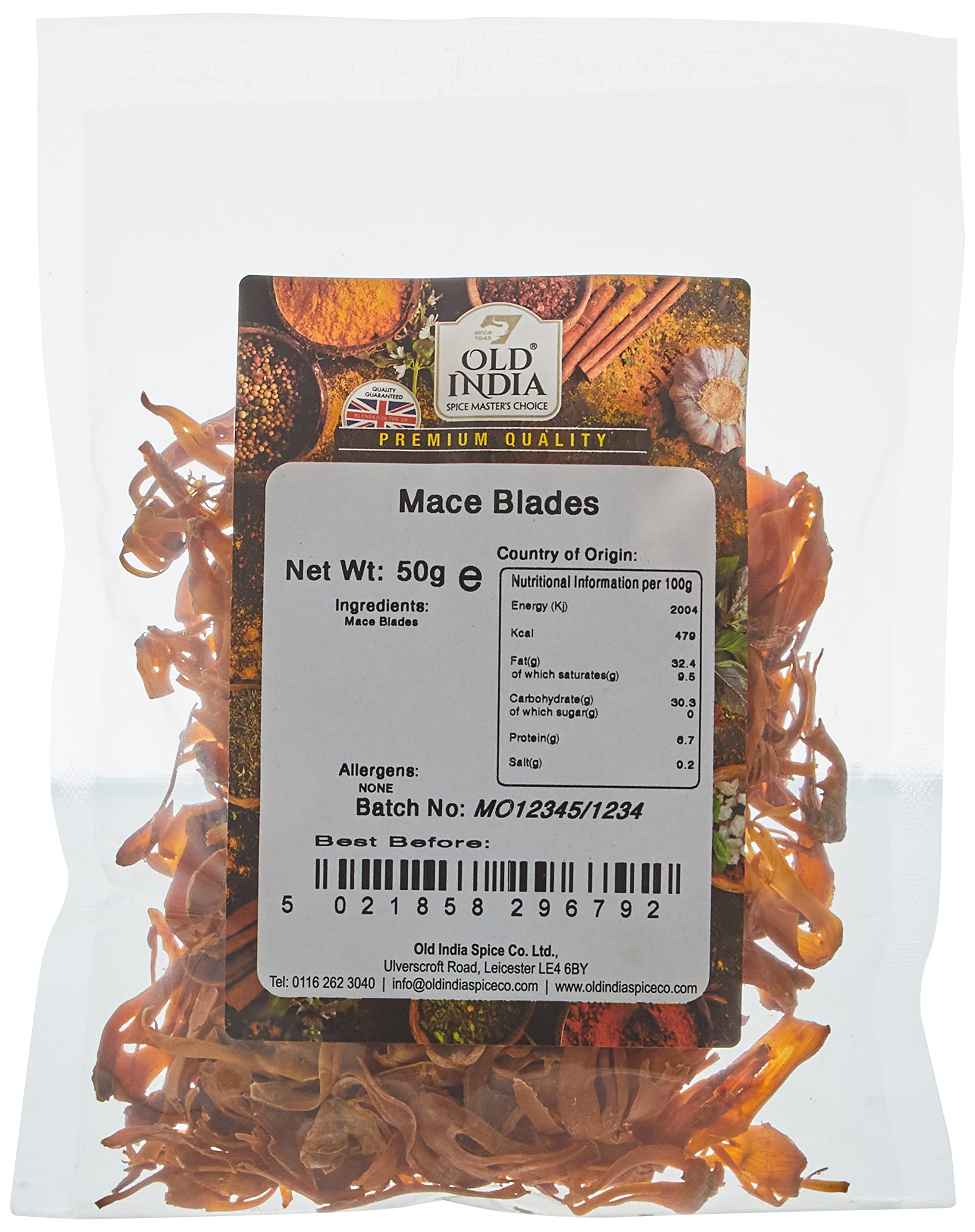 Old India Mace Blades - 100% Natural Whole Spice | 50g Pack 1