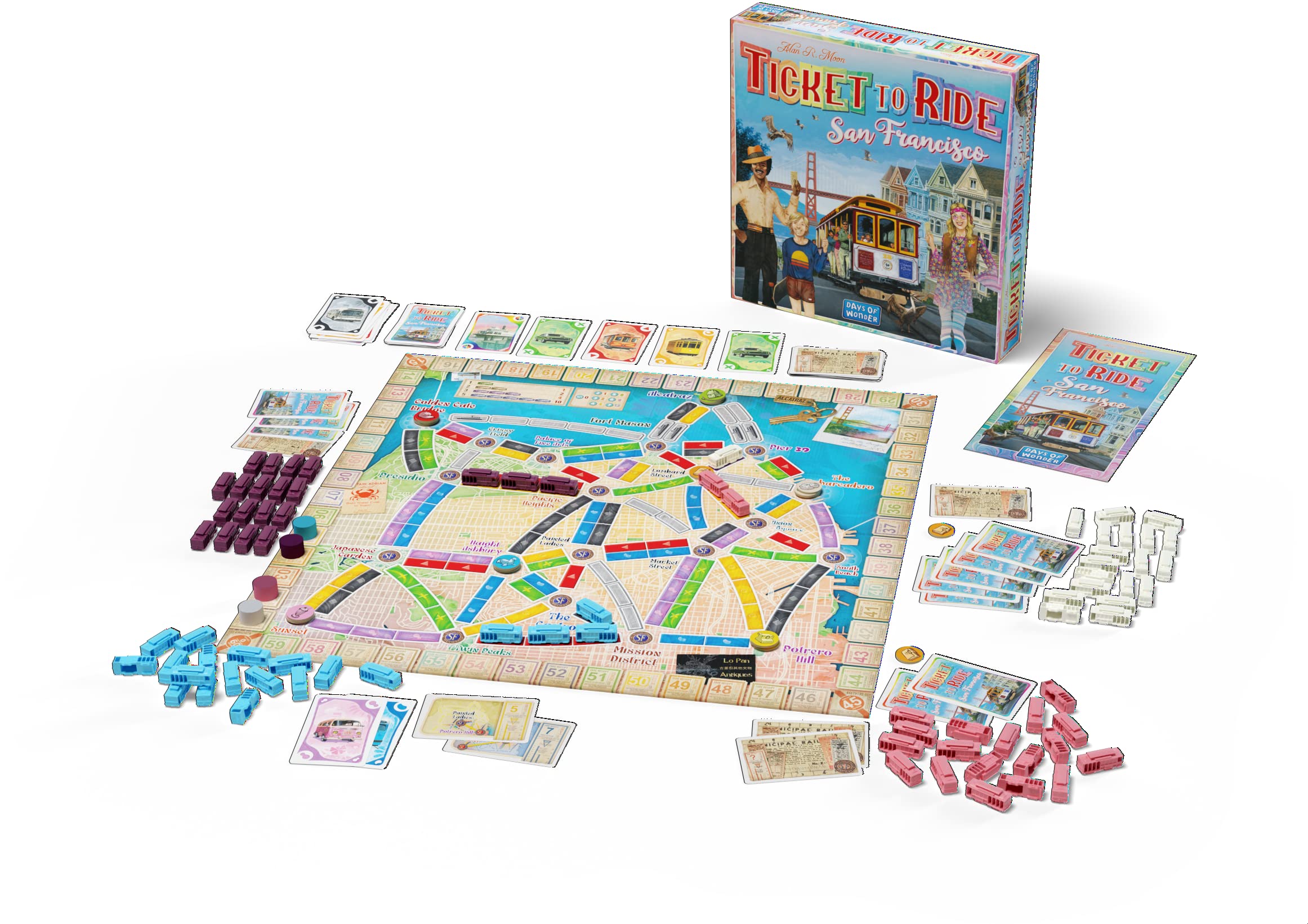 Days of Wonder Ticket to Ride: San Francisco Board Game - 2-4 Players | 10-15 Min Playtime | Ages 9+ 3