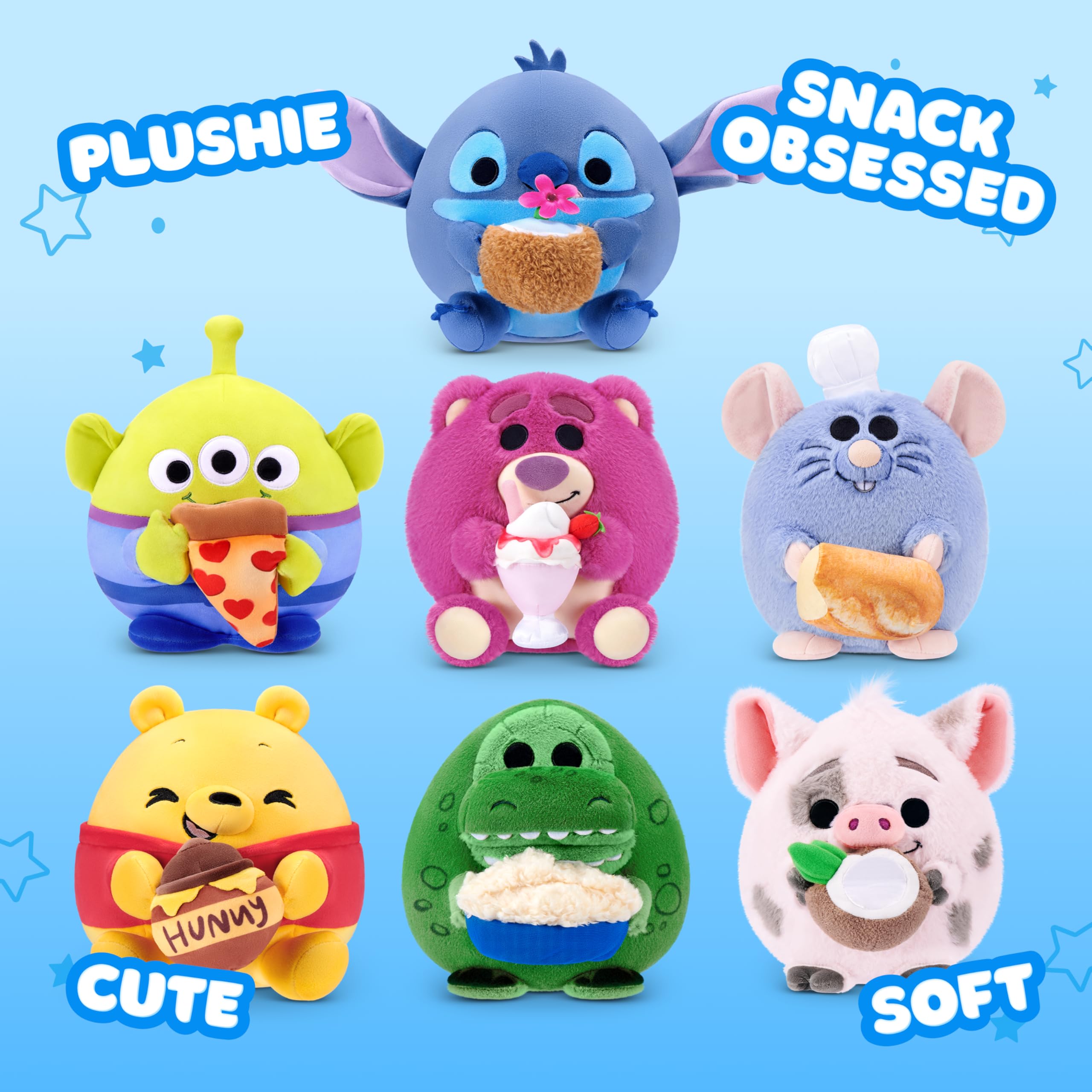 Snackles Disney 8-Inch Plush Toy - Lotso & Strawberry Smoothie | Polyester | Unisex Children 5