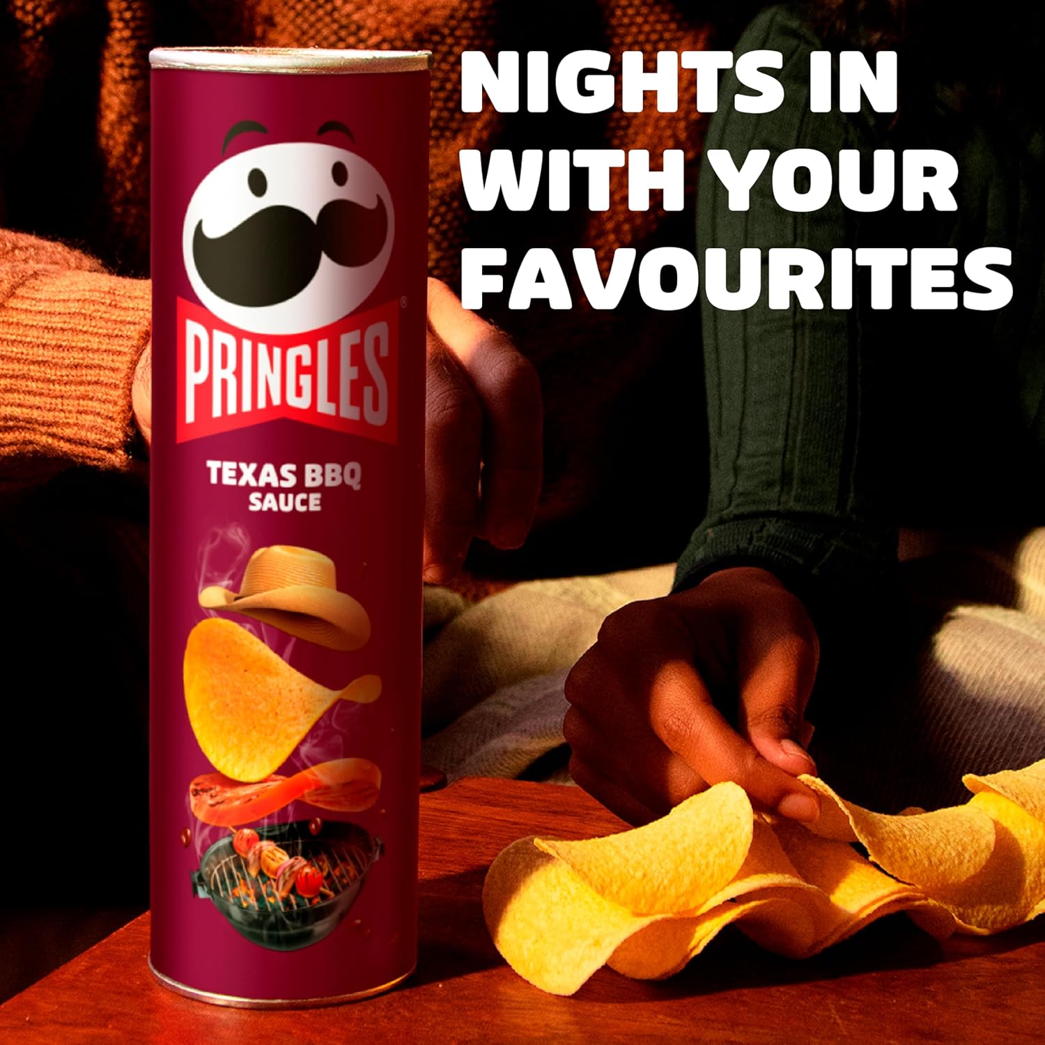 Pringles Texas BBQ Sauce Chips 185g 3