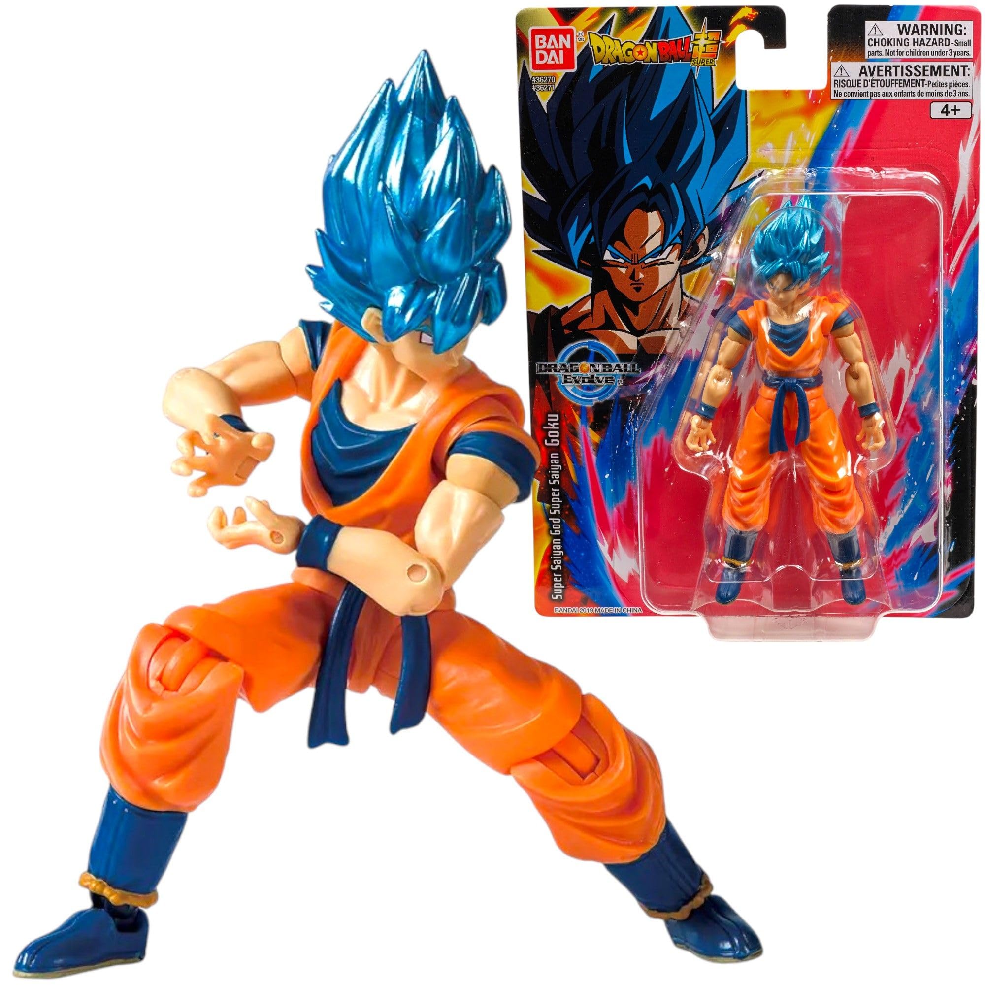 Dragon Ball Z Dragon Ball Evolve Super Saiyan God Super Saiyan Goku Action Figure | 12.5cm | Bandai
