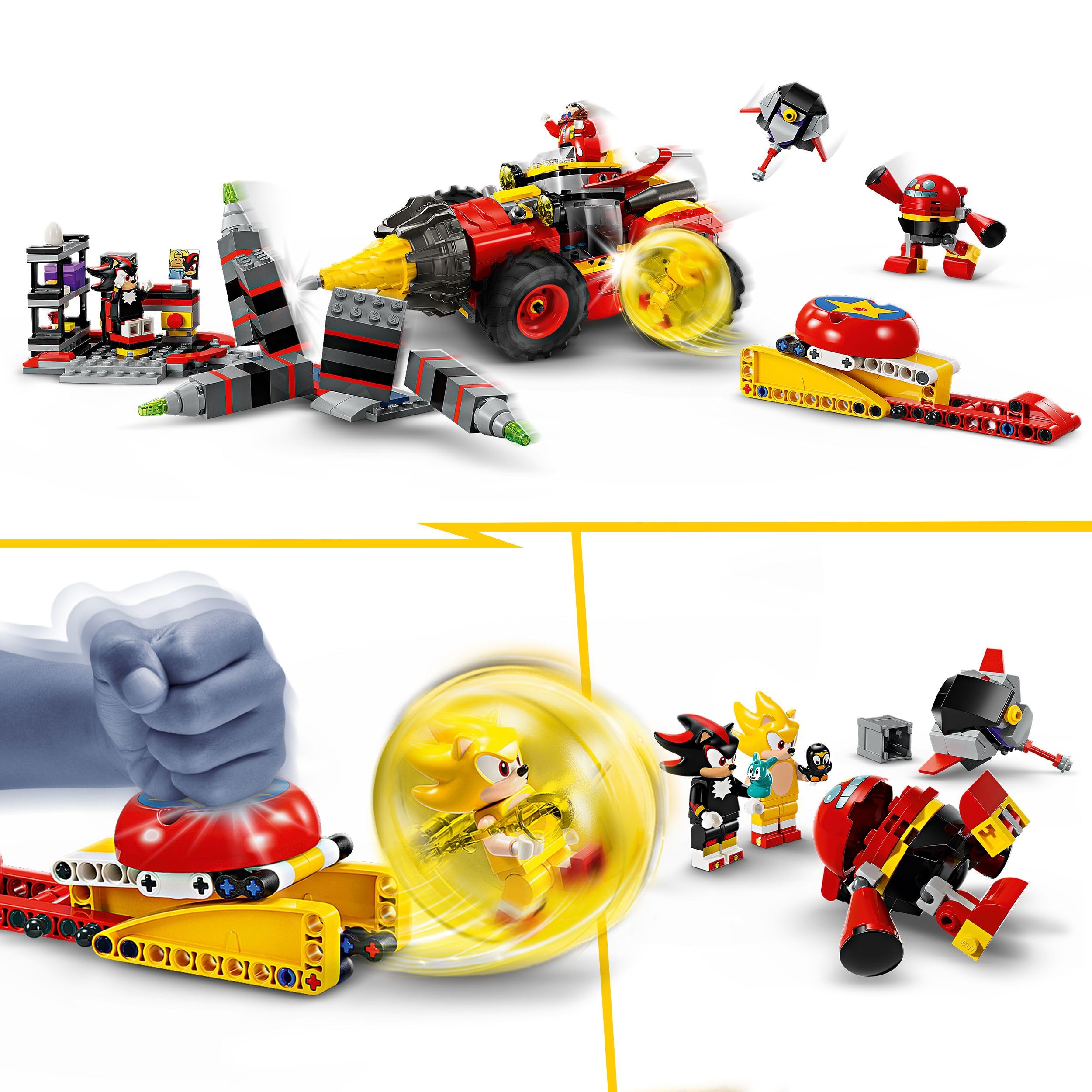 LEGO Sonic the Hedgehog Super Sonic vs. Egg Drillster Playset - Building Toy for Ages 8+ 11