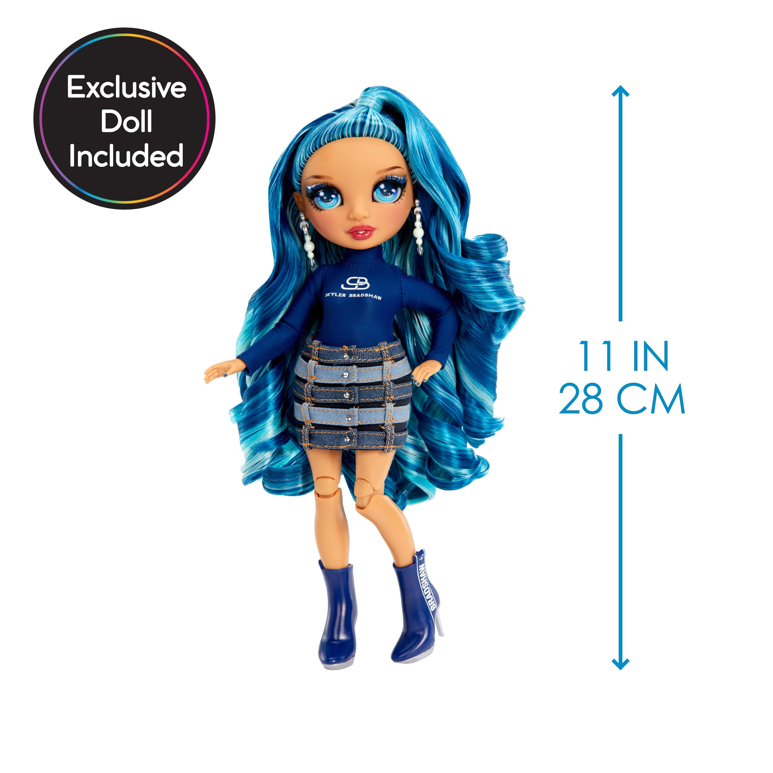 Rainbow High Dream & Design Fashion Studio Playset with Skyler Bradshaw Doll - No Sew Fashion Kit for Kids 6