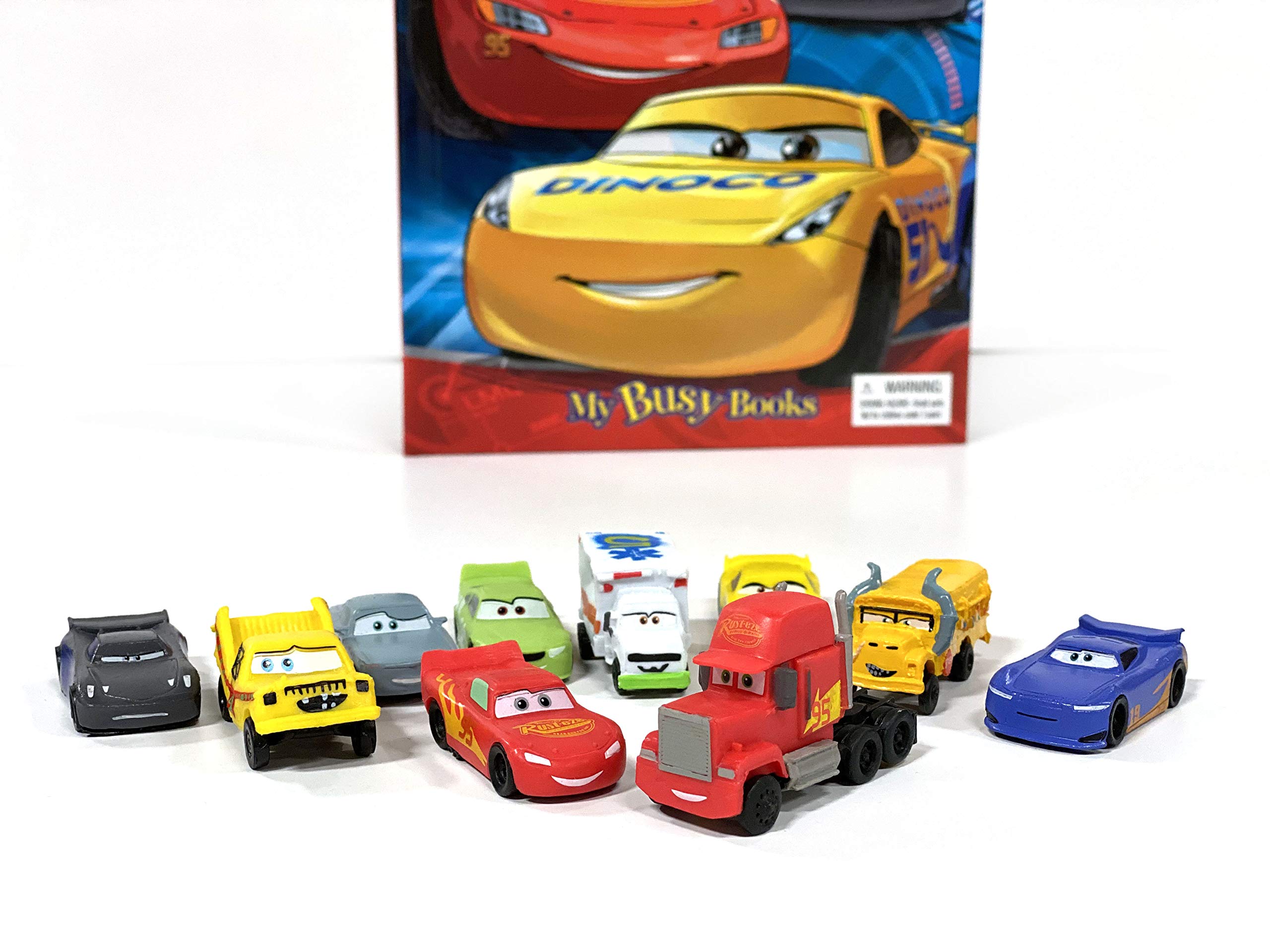 Phidal Disney / Pixar Cars 3 My Busy Book - Storybook, 10 Figurines, Playmat | Kids Edition 4