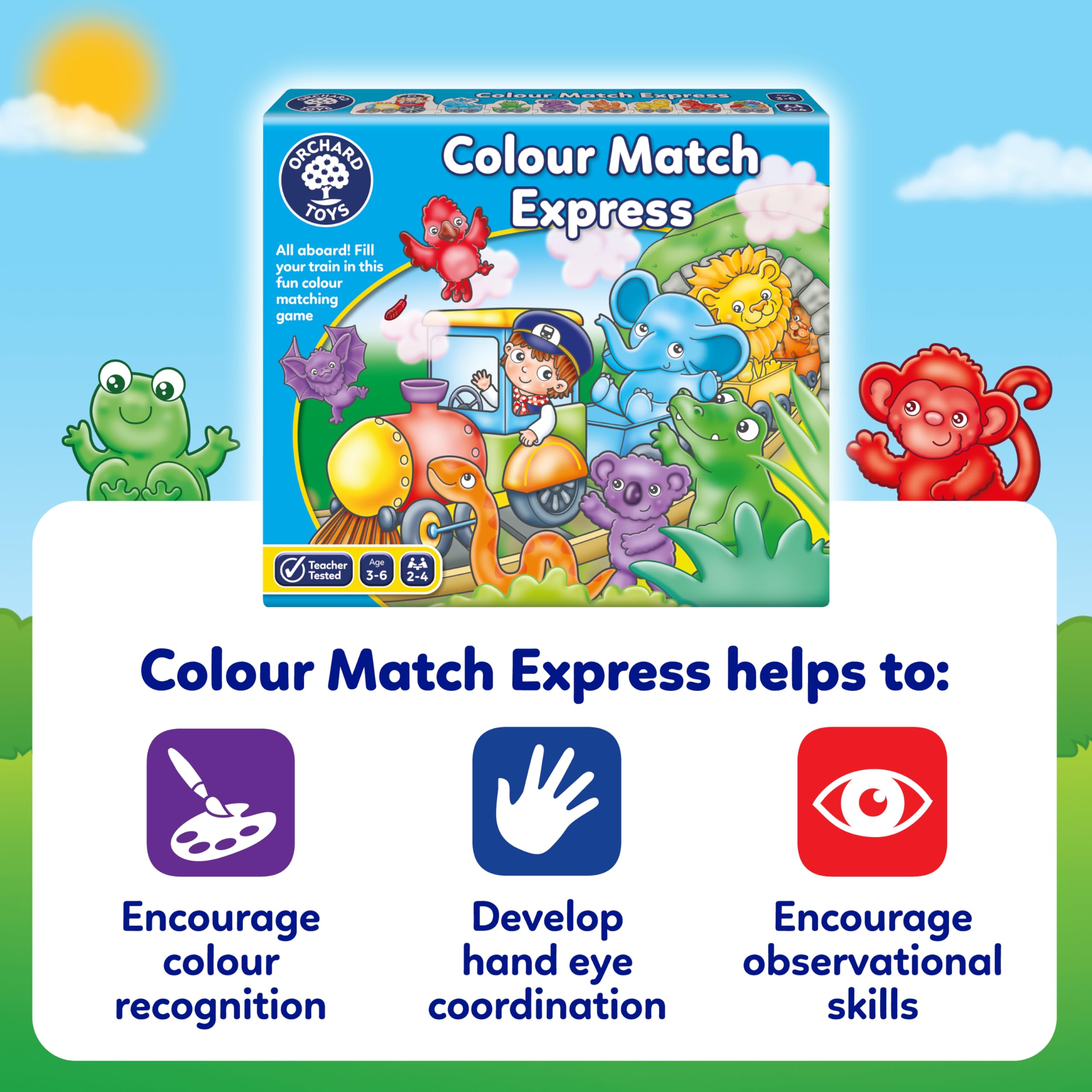 Orchard Toys Colour Match Express Colour Matching Game | Ages 3-6 | Multicolor 5