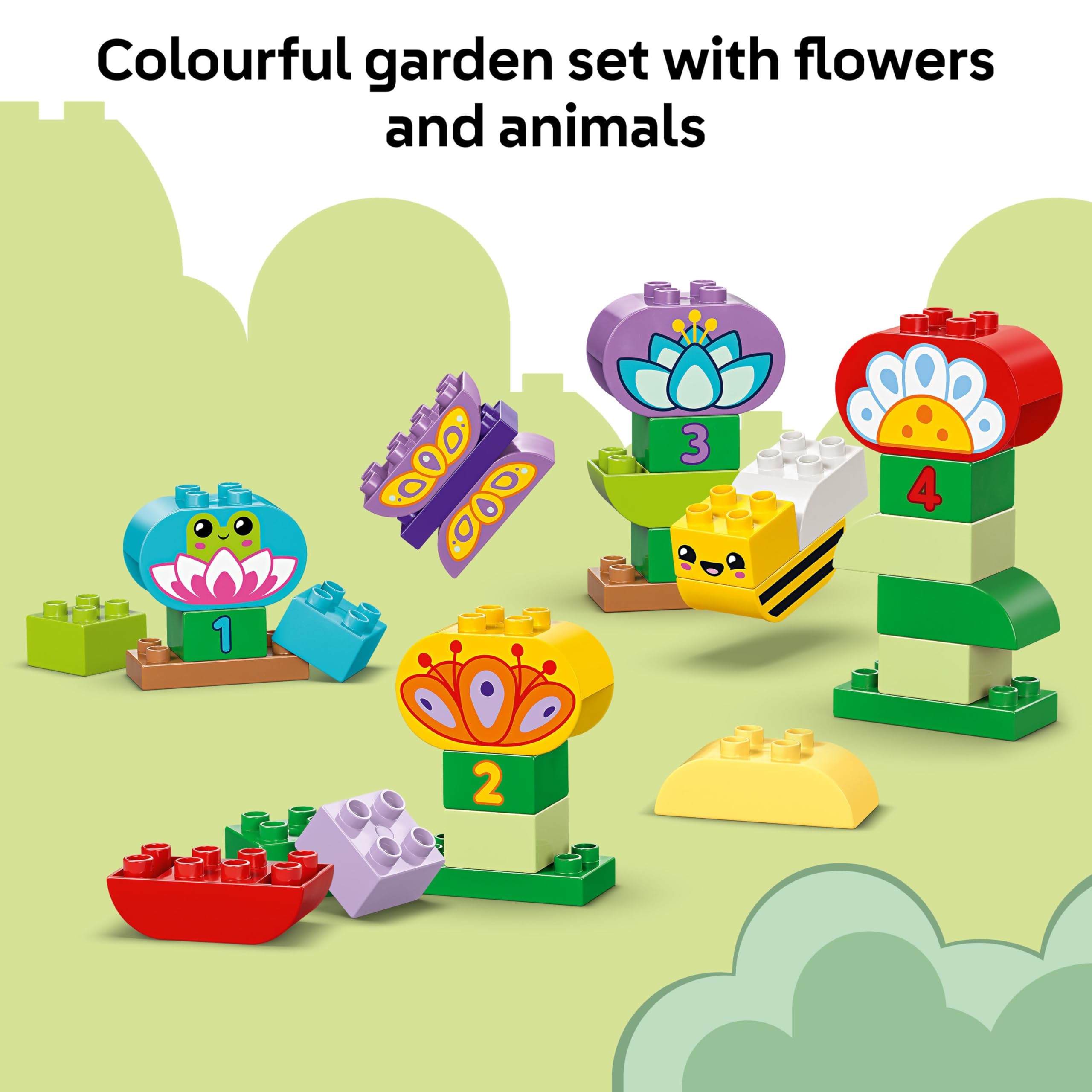 LEGO DUPLO Creative Garden & Flowers Stacking Toy 10444 - 45 Pieces | Ages 2+ | Multicolor 5