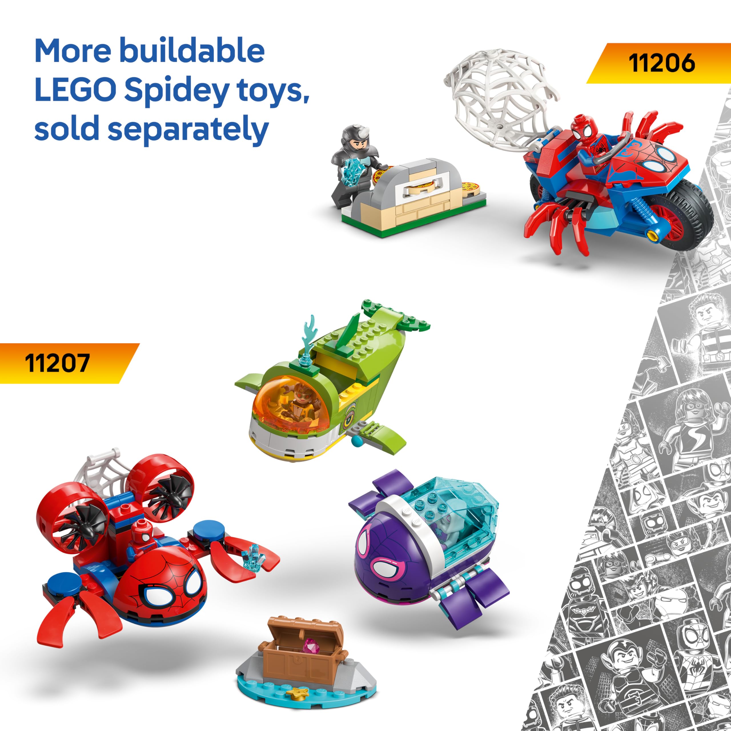 LEGO Marvel Team Spidey Pirate Ship Toy Set 11208 | Ages 4+ | Includes 4 Minifigures 7