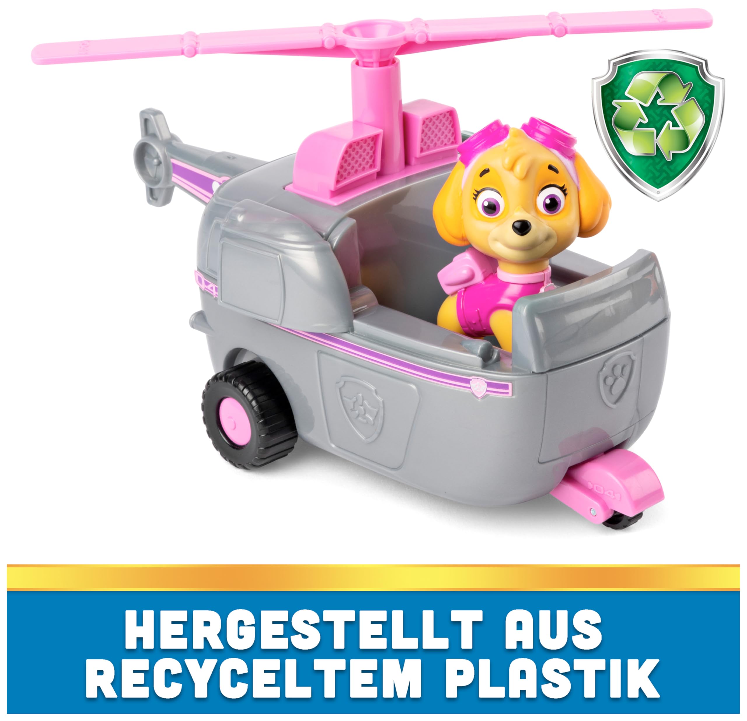 Paw Patrol Skye’s Helicopter Toy Vehicle with Collectible Figure | Ages 3+ | Pink