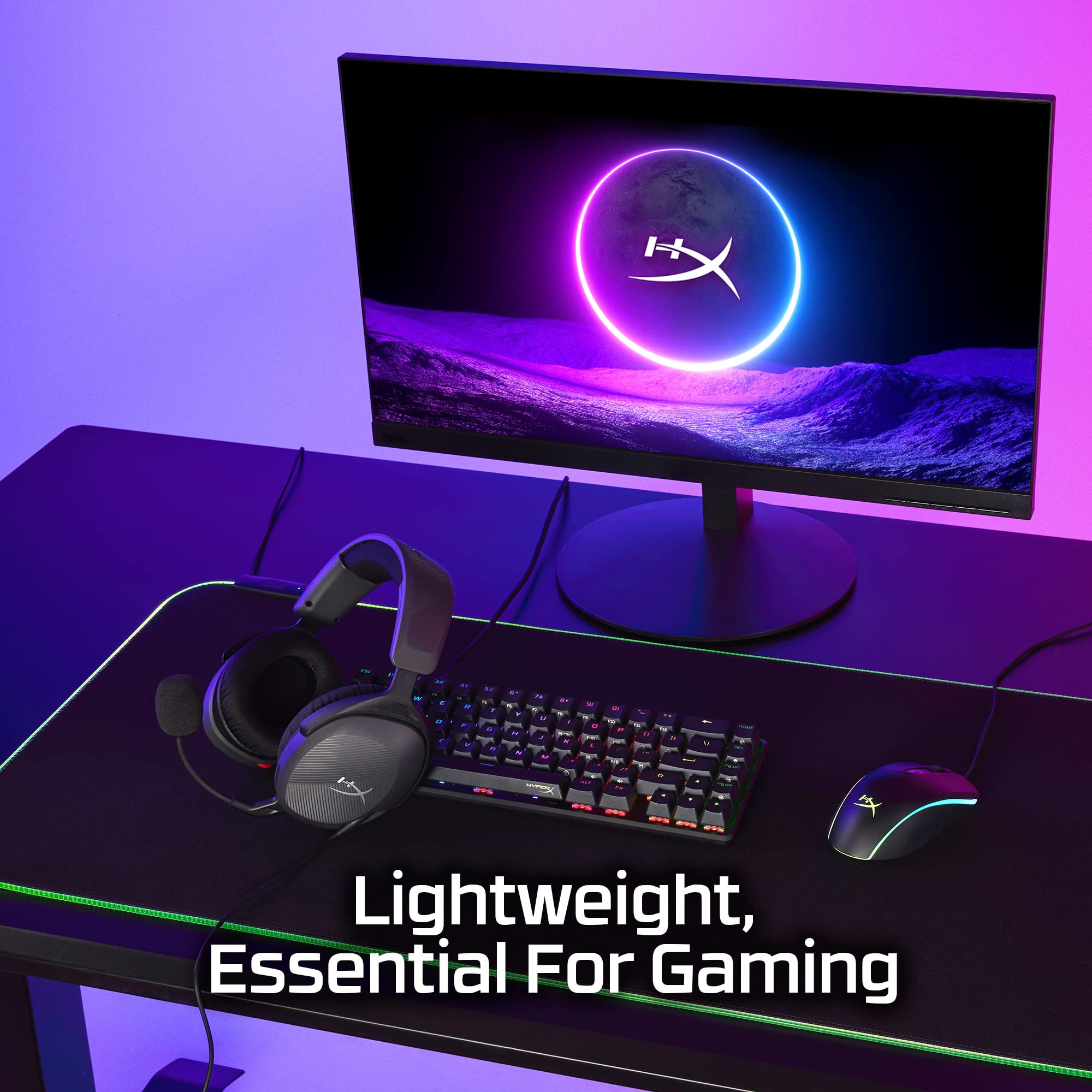 HyperX Cloud Stinger 2 Core Gaming Headset - Lightweight Comfort, Swivel-to-Mute Mic, 40mm Drivers 2