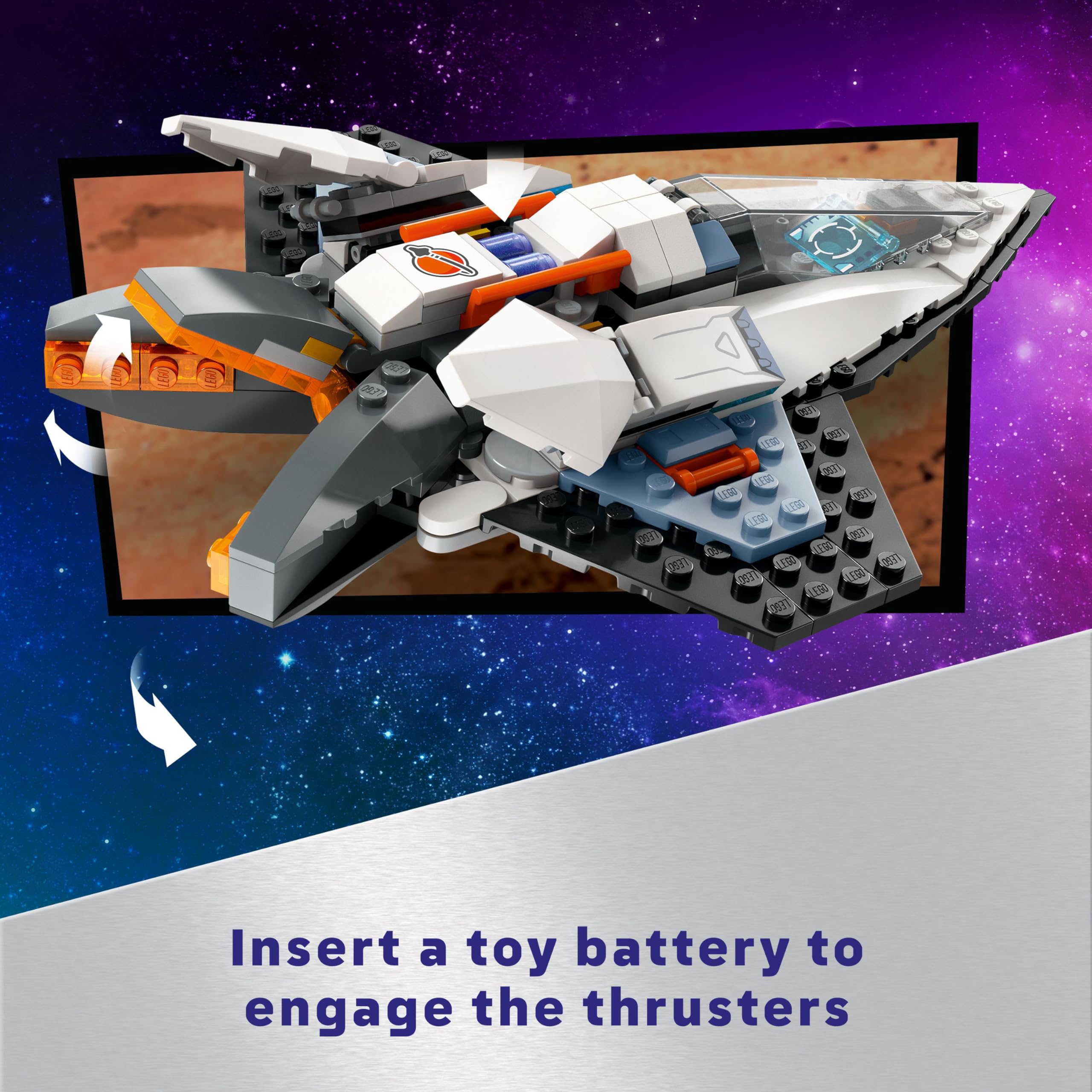 LEGO City Interstellar Spaceship Toy Set 60430 for Ages 6+ | Astronaut Minifigure & Drone Bot 5