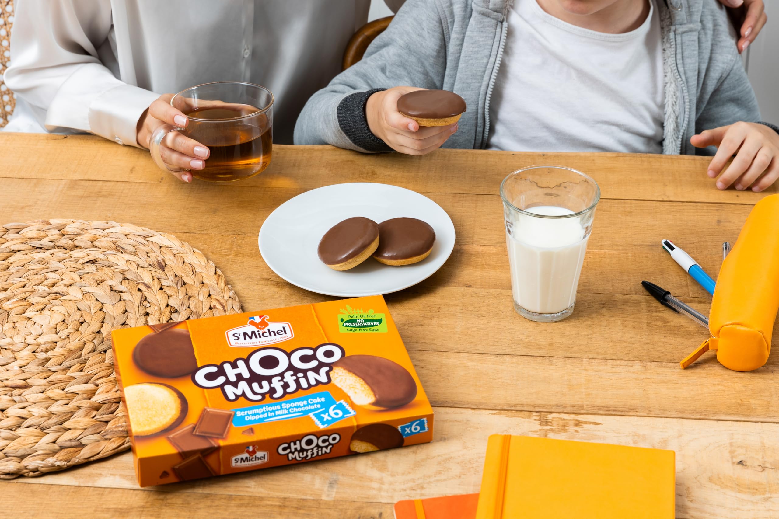 St. Michel Choco Muffin - Biskuitkuchen in Milchschokolade getaucht - 6 Portionen Packung 5