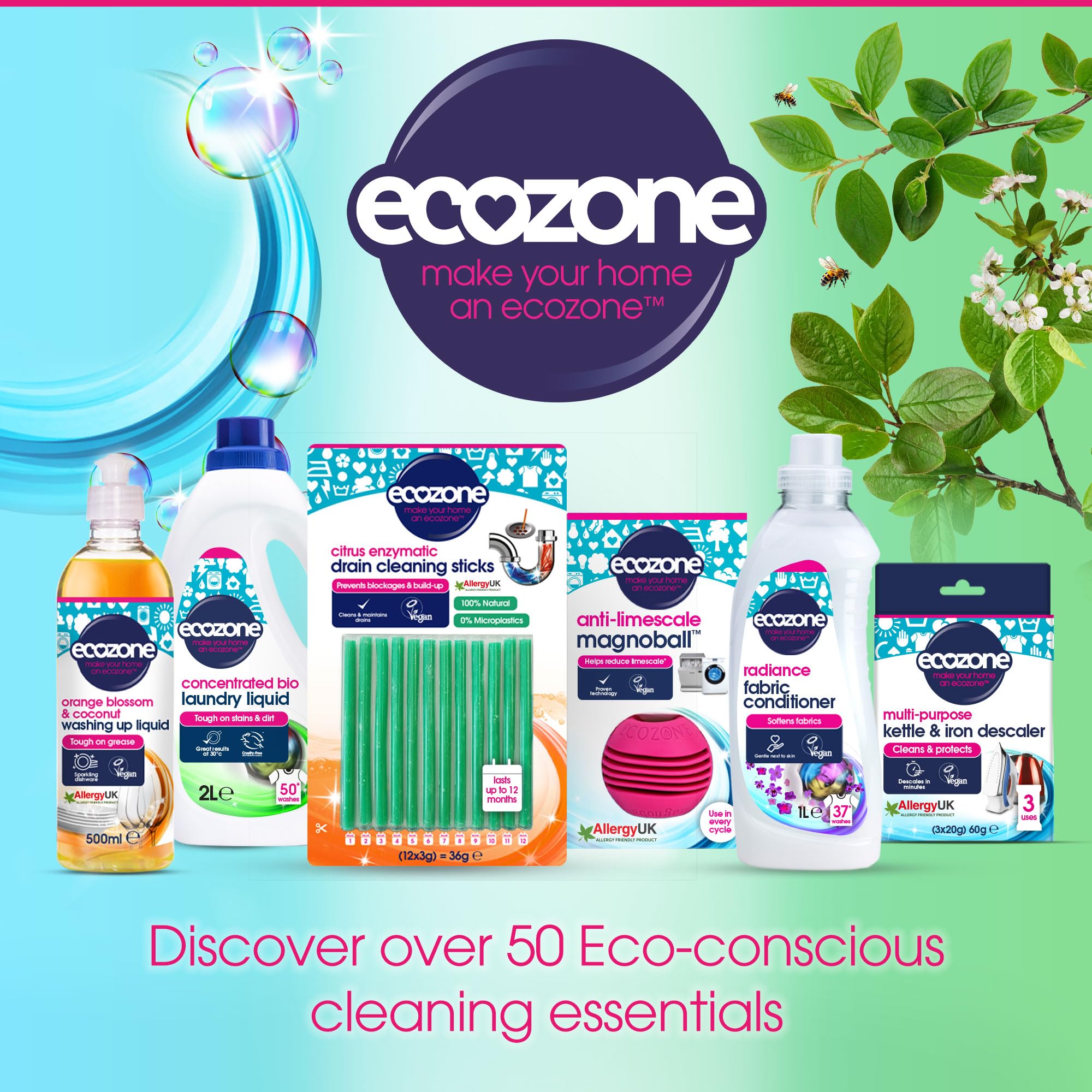 Ecozone Optimum All In One Dishwasher Tablets Bulk Buy x 72 - Unscented, Plant-Based Formula 4
