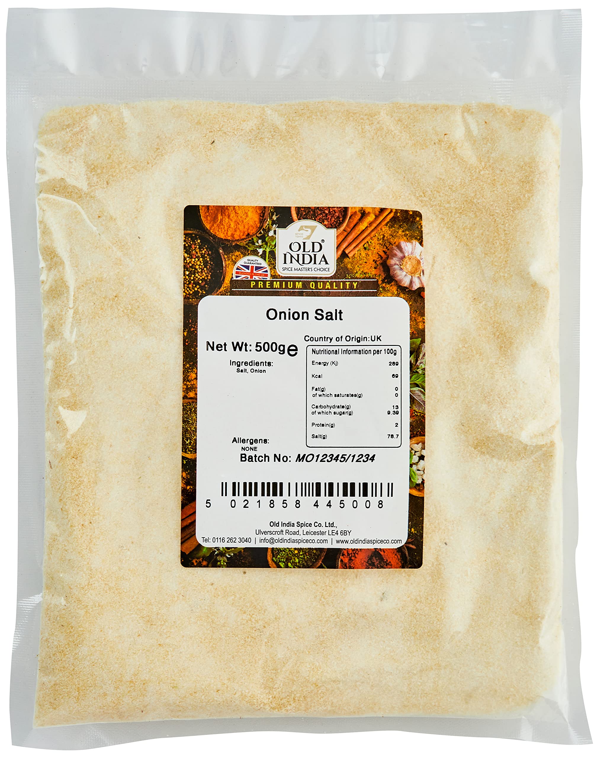 Old India Onion Salt - 100% Natural Flavoured Salt | 500g