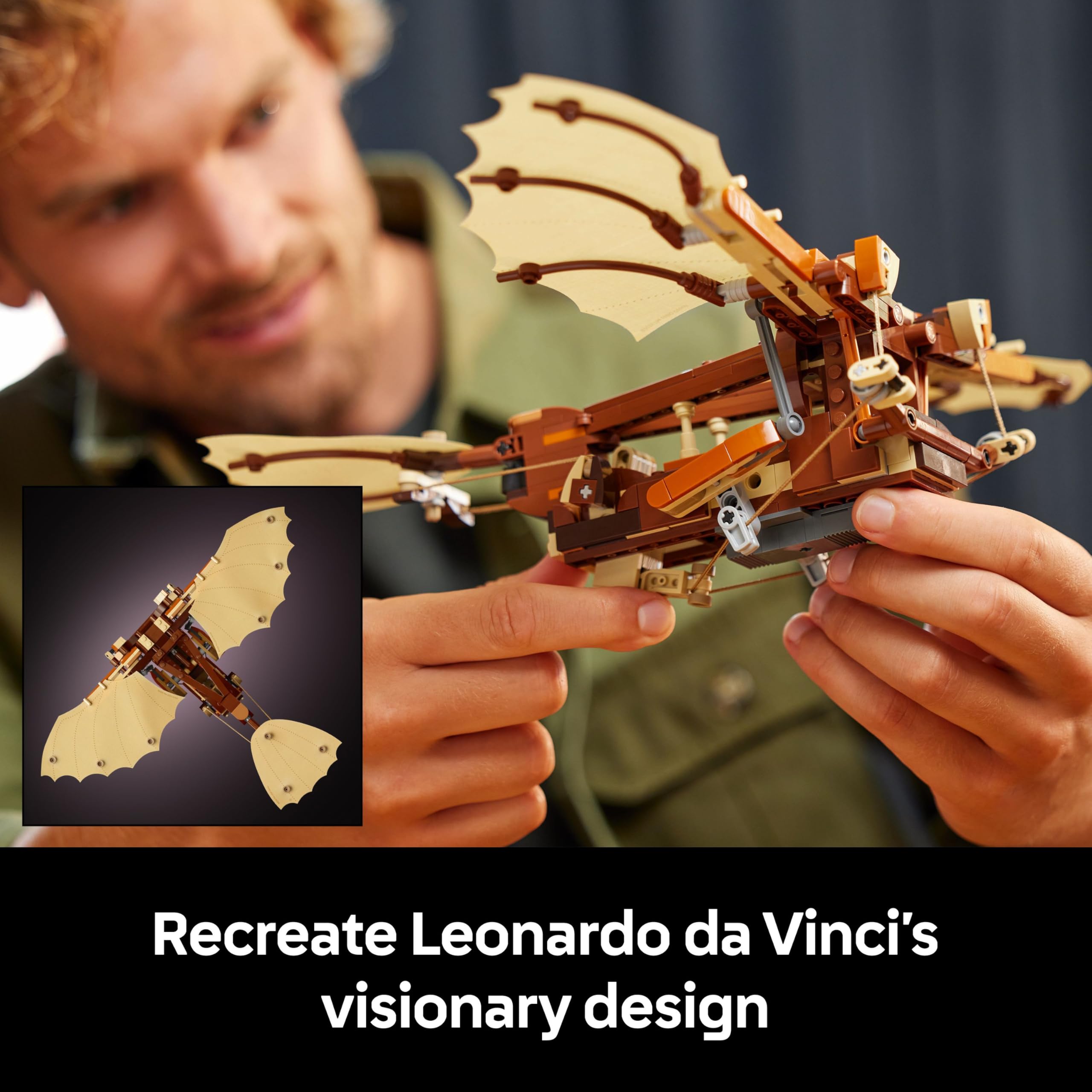 LEGO Icons Leonardo da Vinci’s Flying Machine Building Set 10363 for Adults | Ages 18+ 4