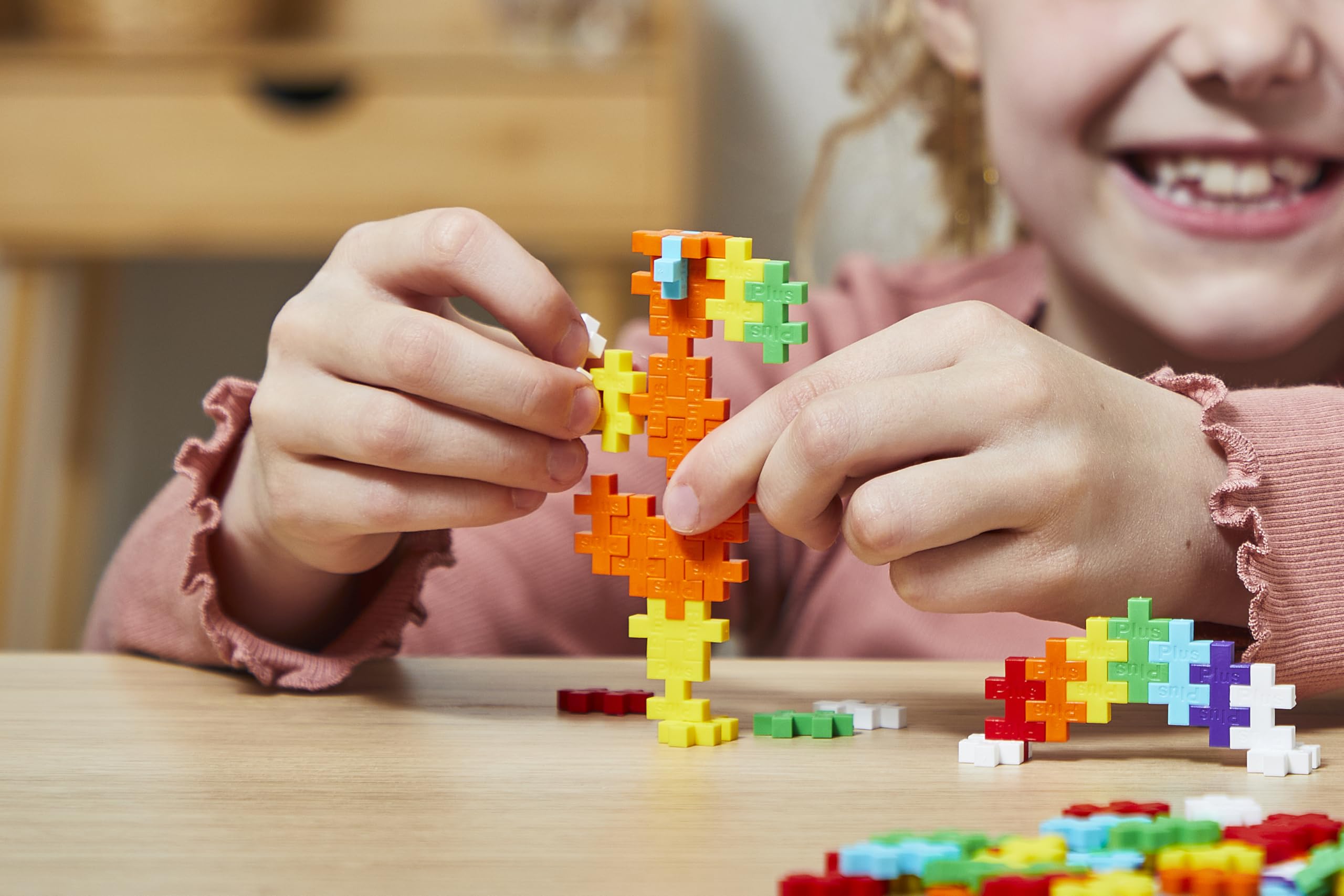 PLUS PLUS Rainbow Building Blocks Set - 600 Pieces | Ages 5-12 | Non-Toxic Plastic 5