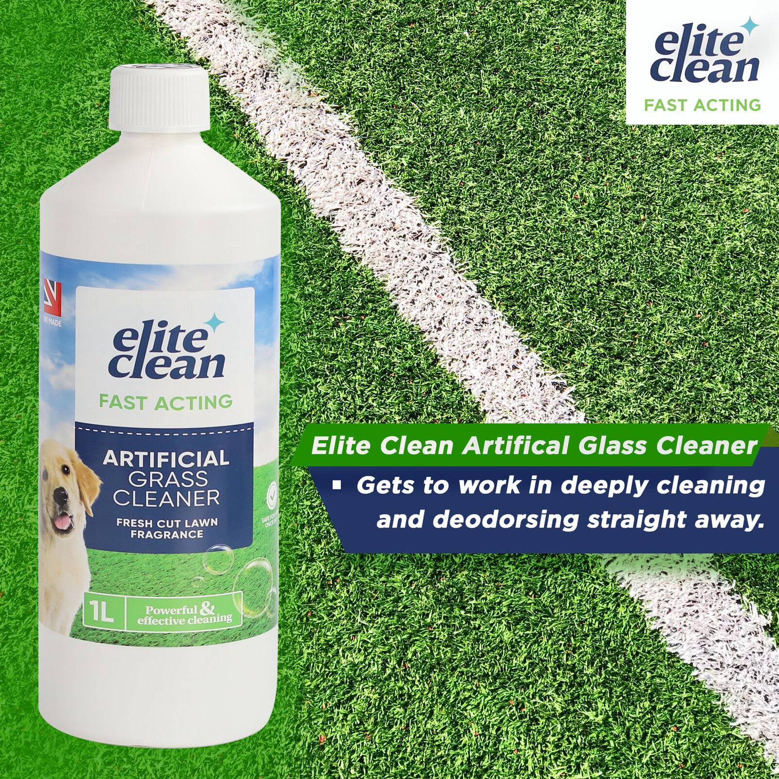 Vivo Technologies Artificial Grass Cleaner - Concentrated Odour Remover for Pet-Friendly Lawns | 1 Litre 3