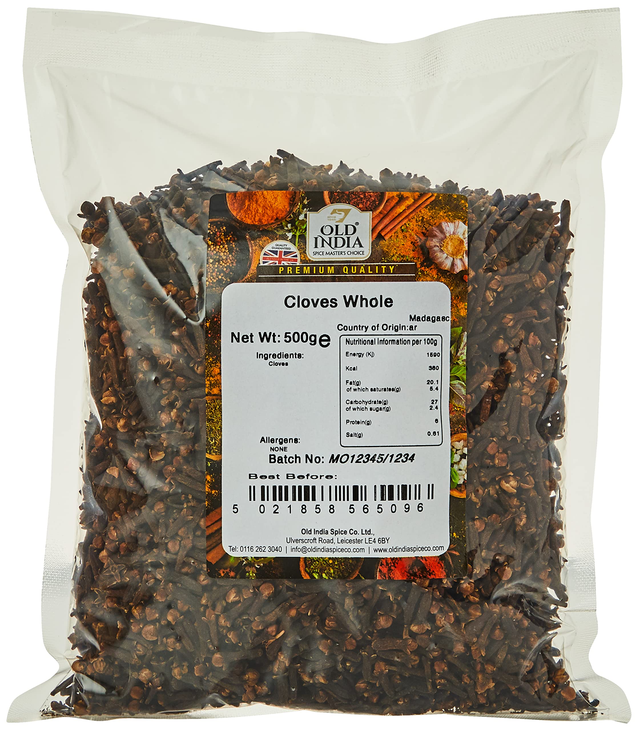 Old India Whole Cloves - 100% Natural Spice | 500g Pack