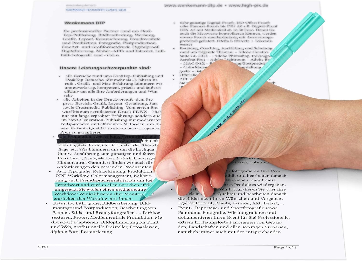 Staedtler triplus Highlighter, Ergonomic Triangular Shape, high Quality, Made in Germany, Set of 6 Pastel Colours, line Width 1-4 mm, 362 CSB6 7