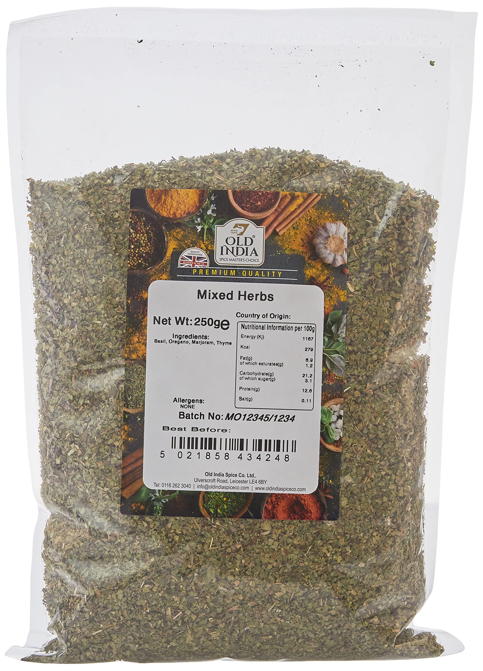Old India Mixed Herbs - 100% Natural Seasoning | 250g