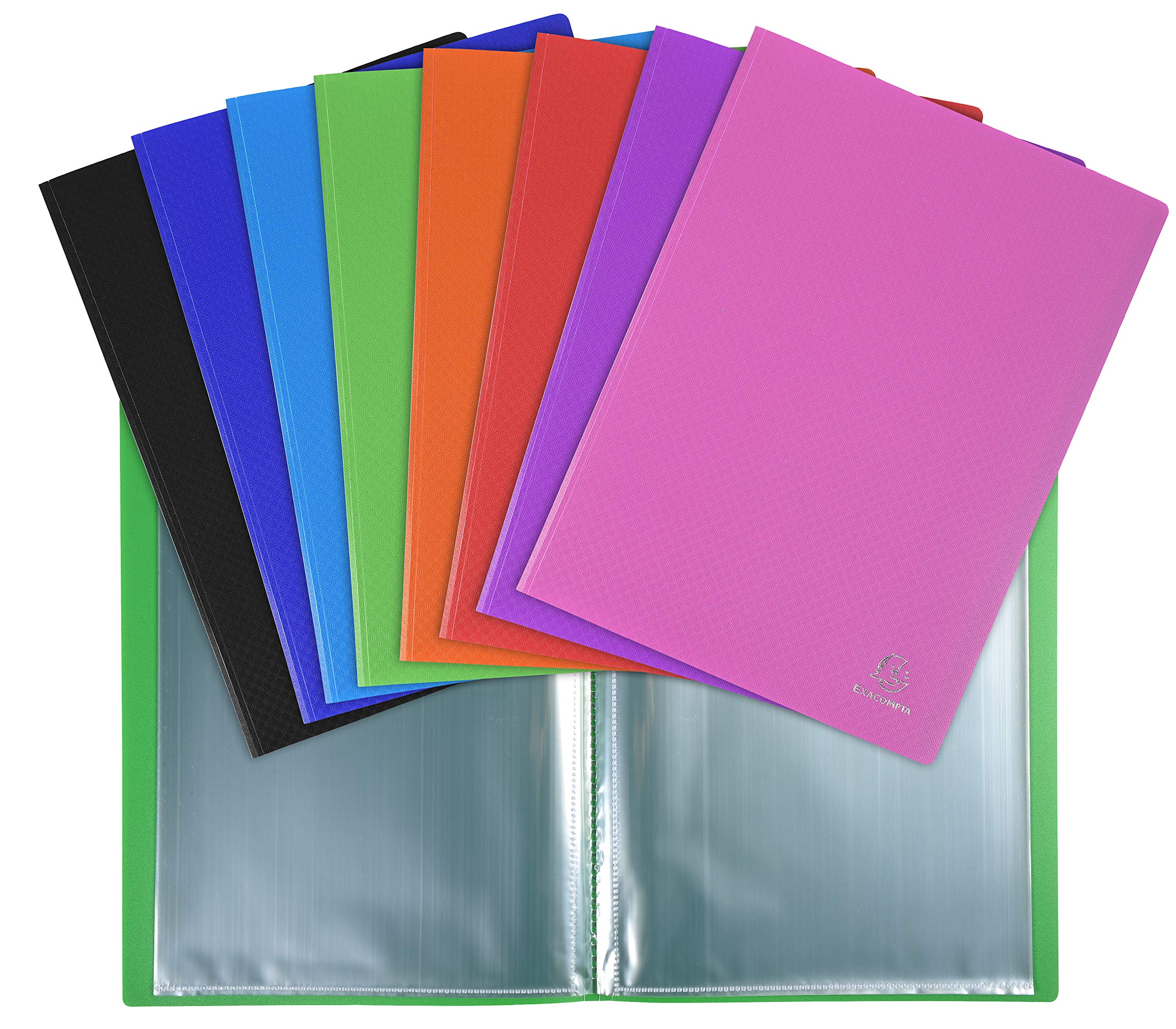 Exacompta Ref 8821E Semi-Rigid PP Display Book - A4, 20 Pockets (40 Views), Black Cover 5