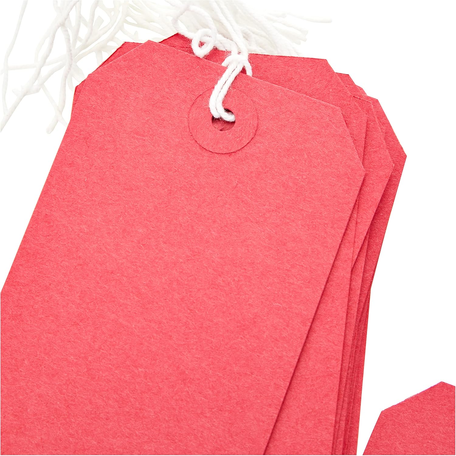 Q-Connect KF01627 Strung Tag 120x60mm - Red (Pack of 1000) 4