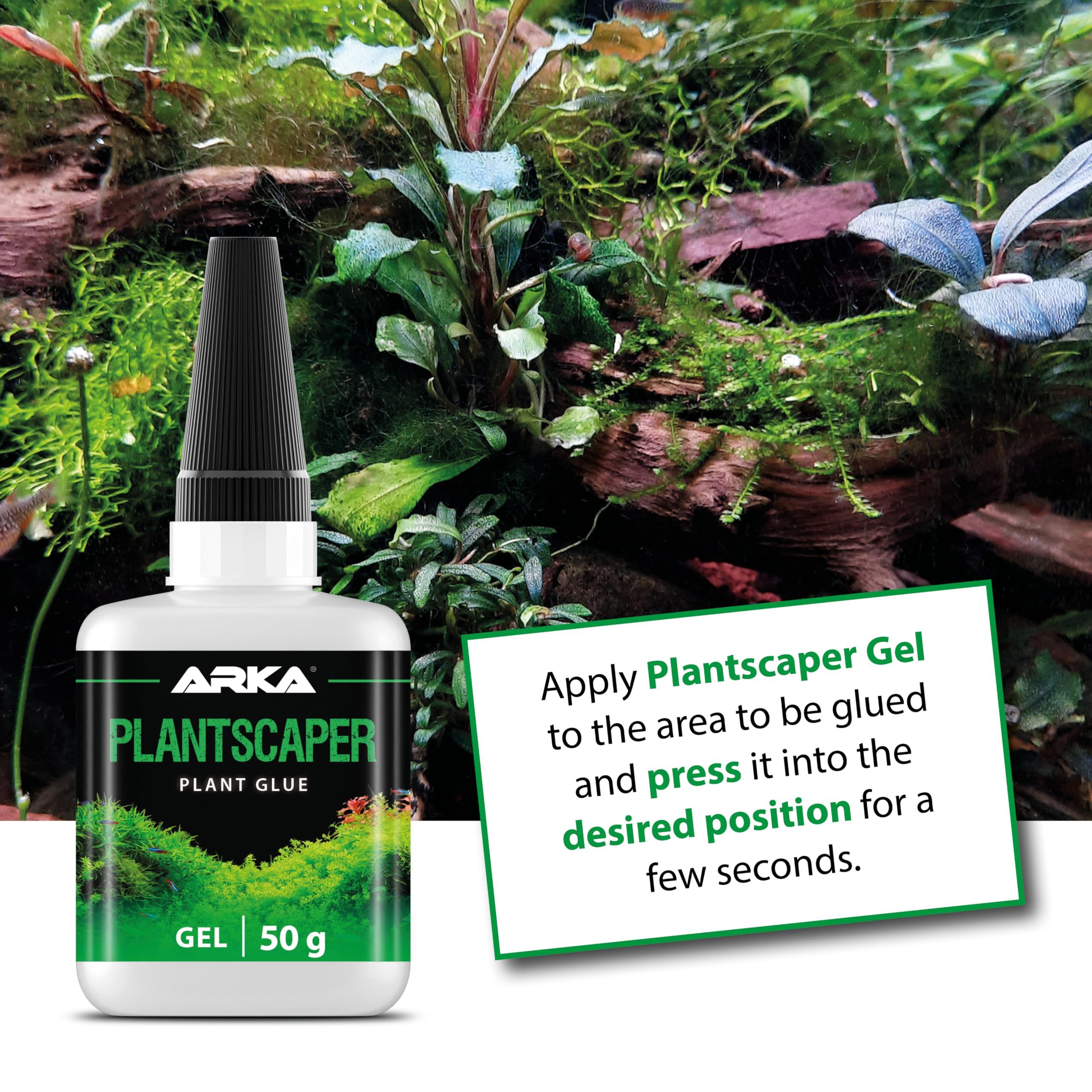 ARKA Plantscaper - Thick Gel Aquarium Plant Glue | 50g Instant Underwater Bonding 4