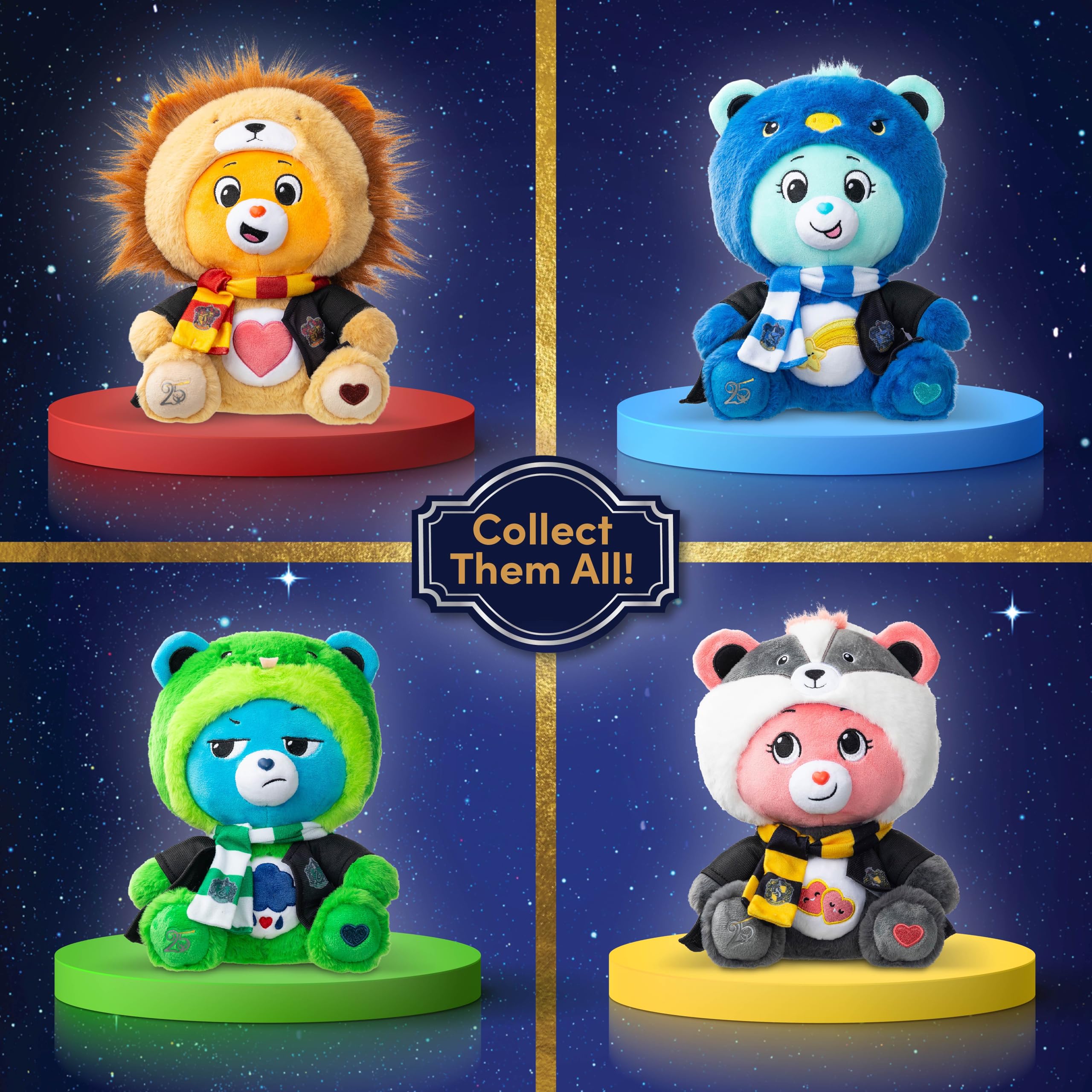 Care Bears Wish Bear Ravenclaw 30cm Hoodie Plush | Harry Potter 25th Anniversary | Ages 4+ 5