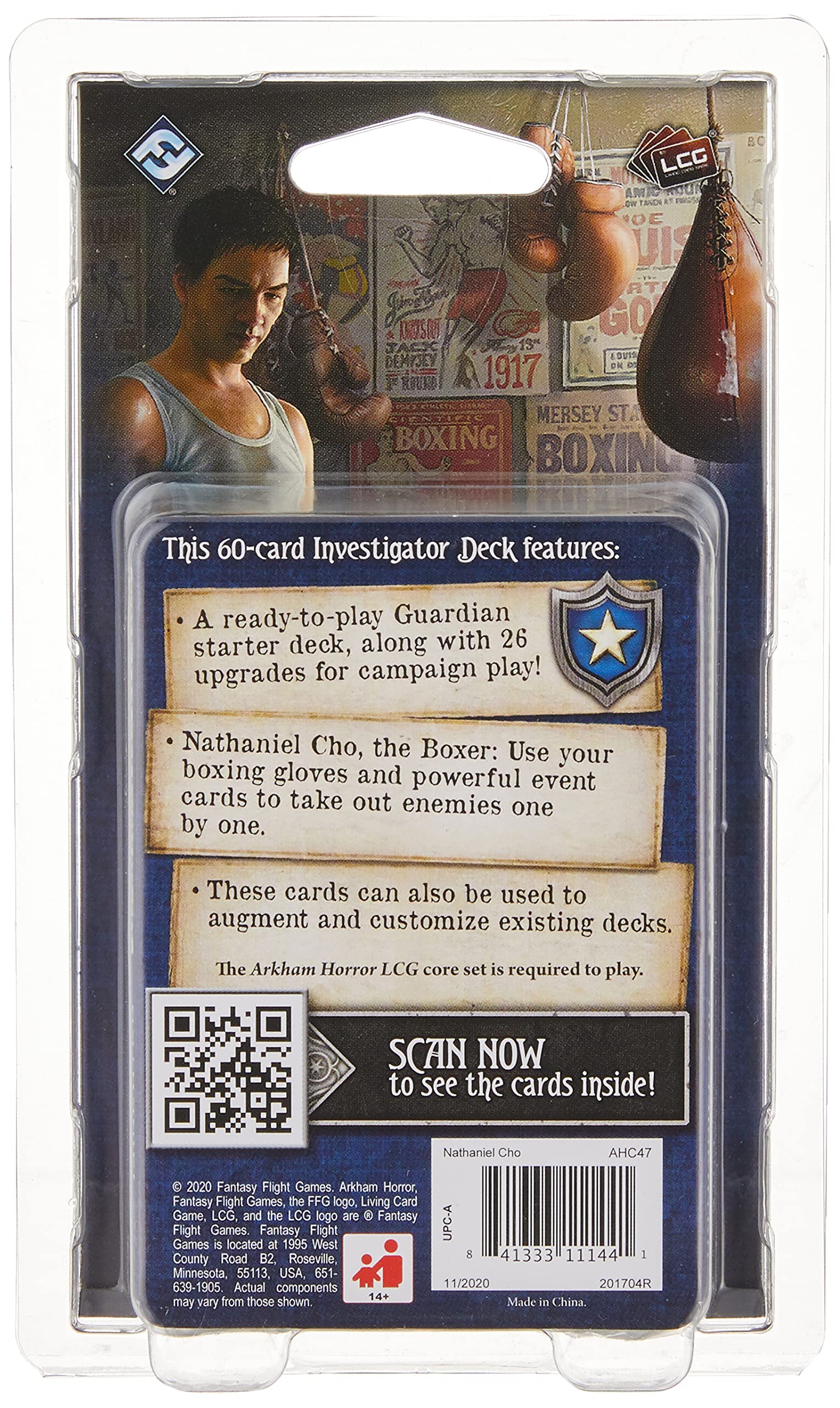 Fantasy Flight Games Arkham Horror The Card Game Nathaniel Cho Investigator Starter Deck 3
