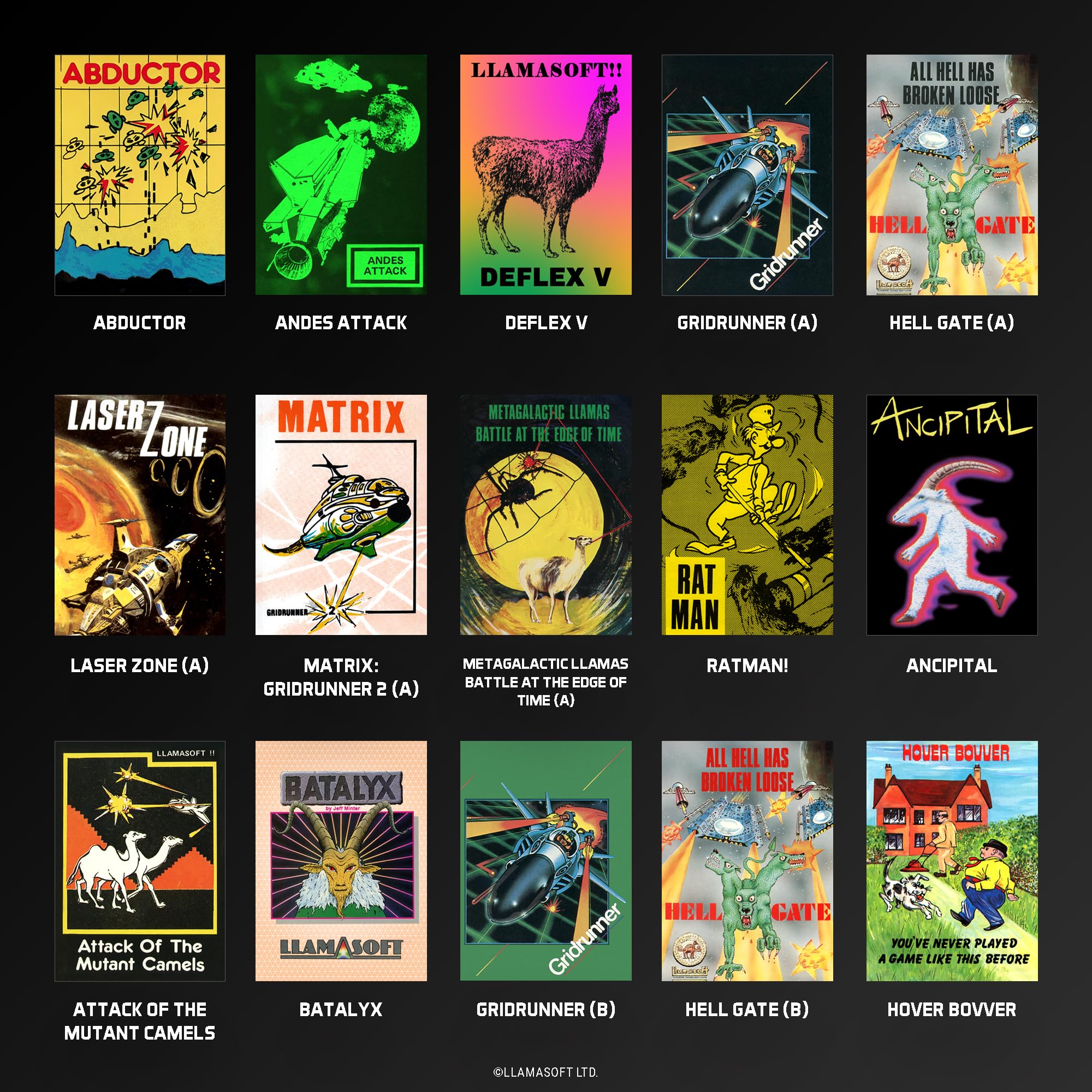 The Llamasoft Collection - Evercade Cartridge 3