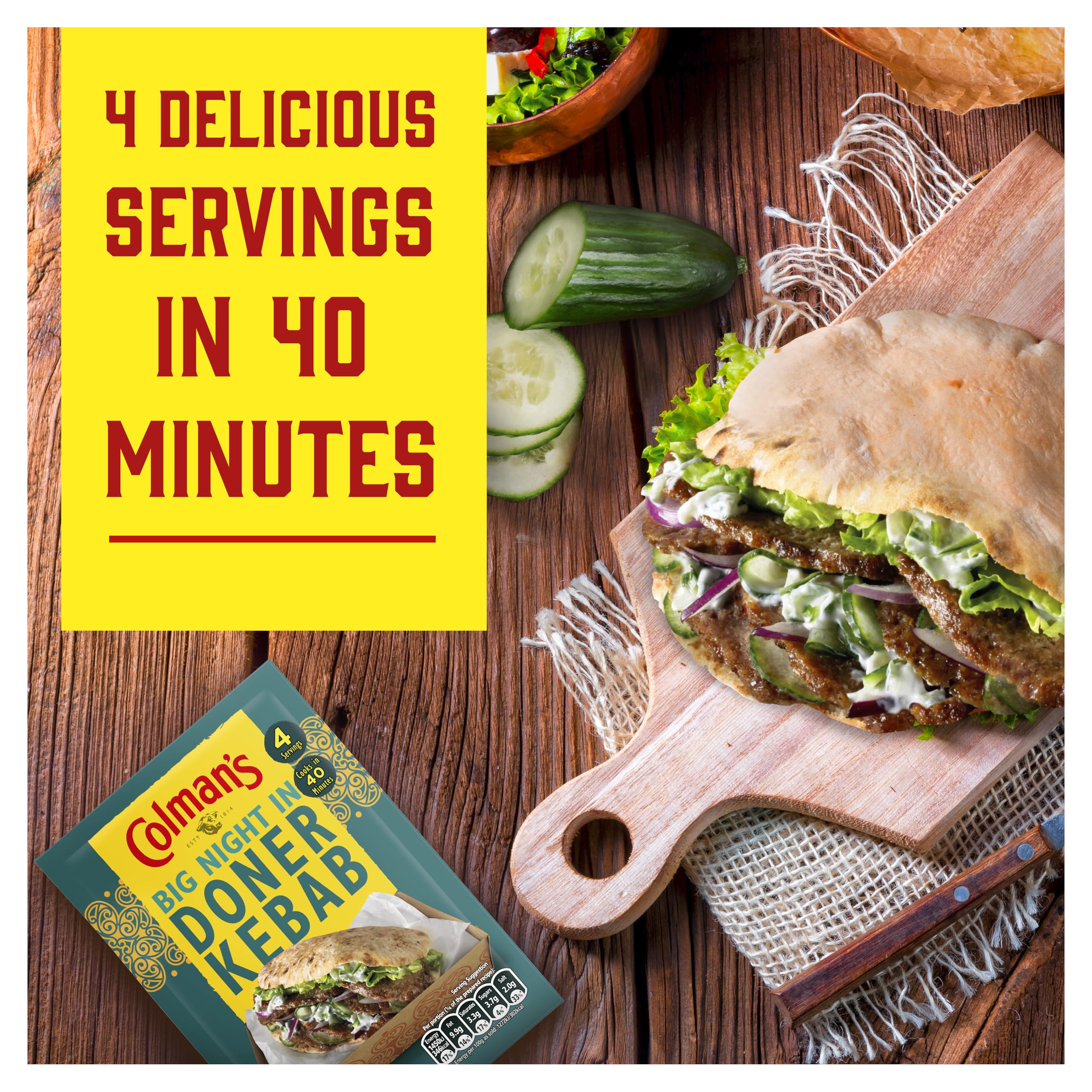 Colman's Big Night In Döner Kebab Rezeptmischung 38 g 3