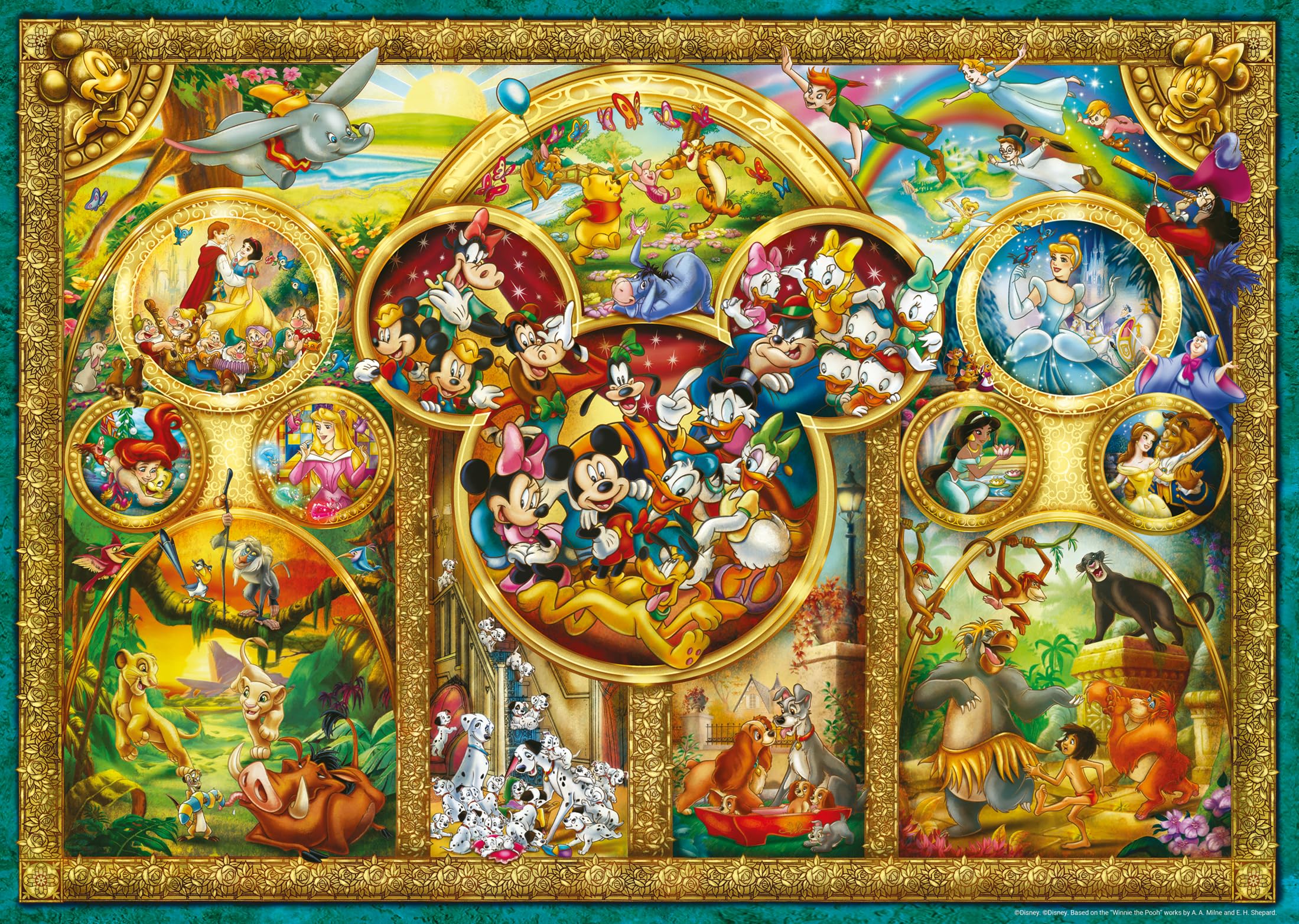 Ravensburger Magical World of Disney Jigsaw Puzzle Set - 2 x 1000 Pieces | Multicolor 4
