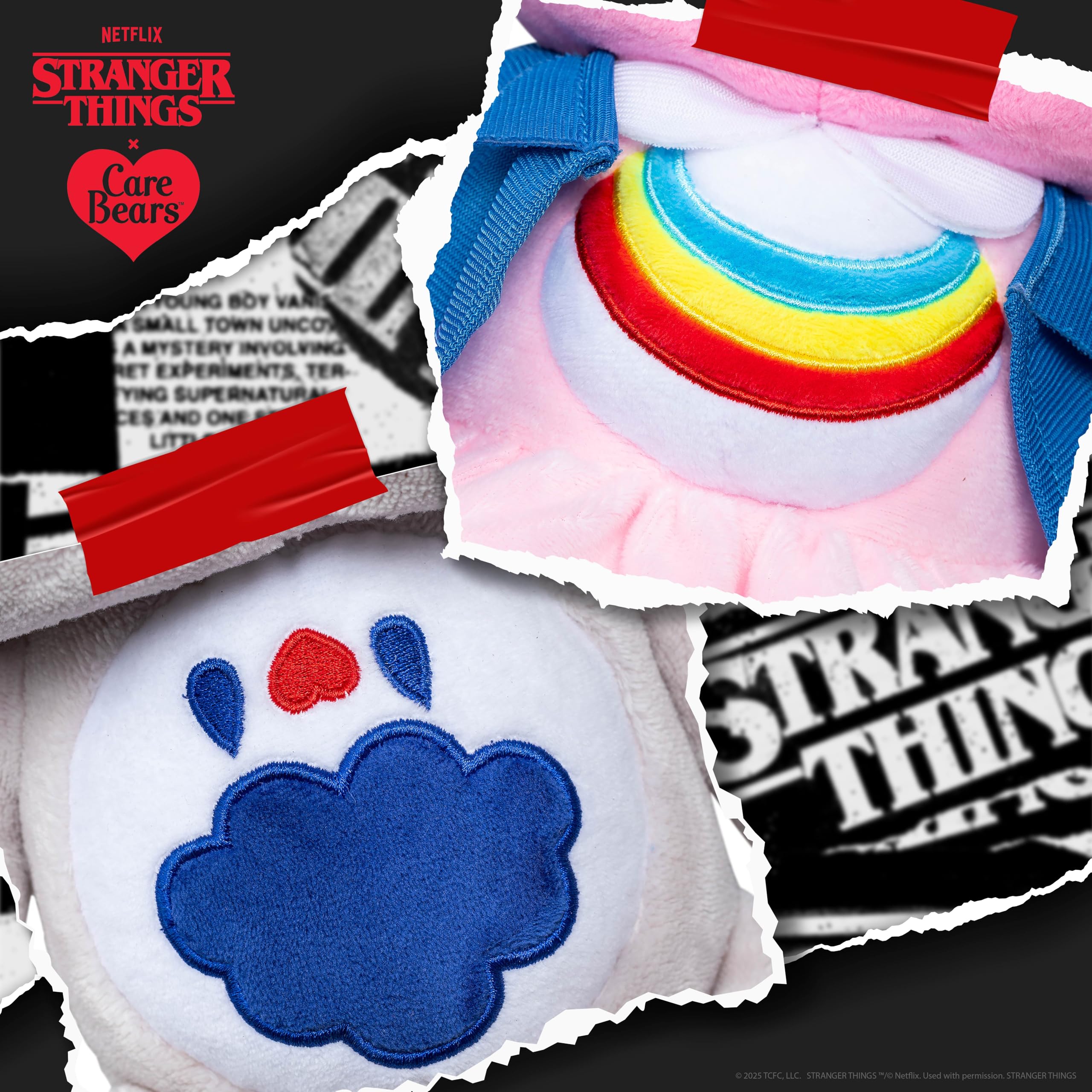 Care Bears Stranger Things 2-Pack Boxed Set - Cheer Bear (Eleven) & Grumpy Bear (Demogorgon) | 11.81in Plush 7