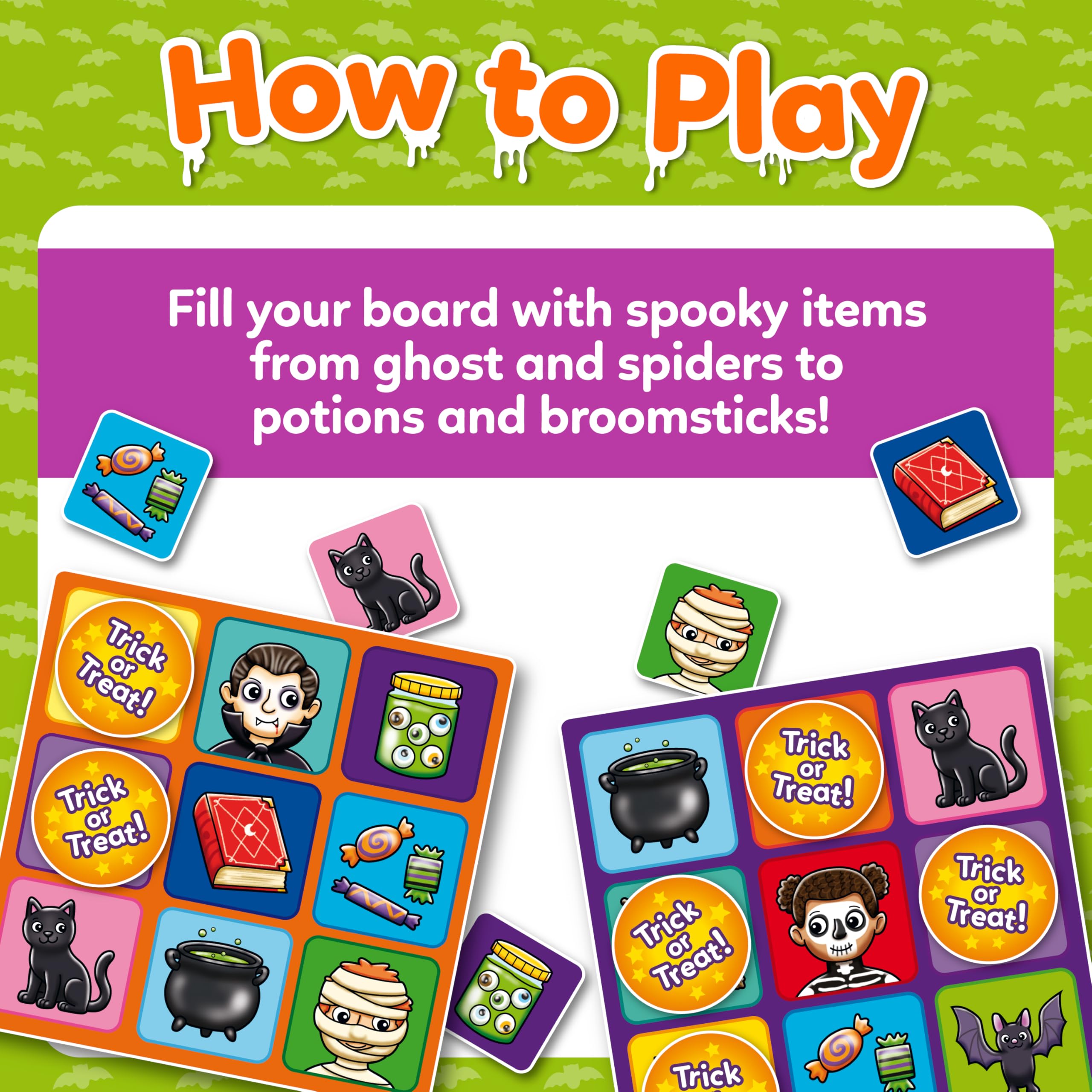 Orchard Toys Halloween Bingo Mini Game - Spooky Travel Game for Ages 3+ 3