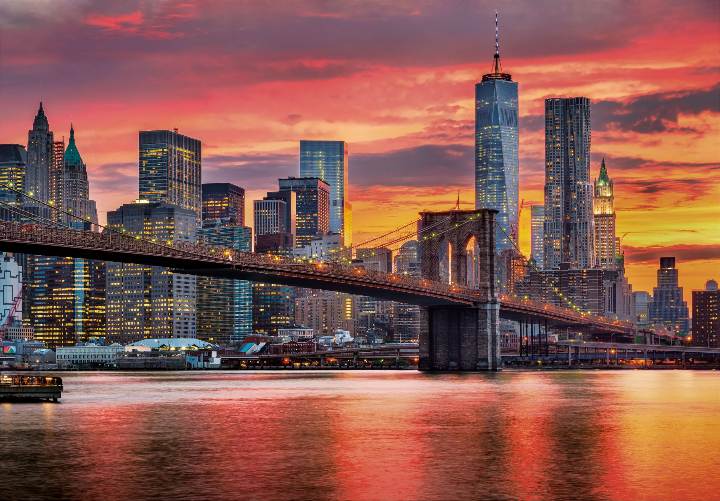 Clementoni Jigsaw Puzzle - East River At Dusk | 1500 Pieces | 59.2 x 84.3 cm 2